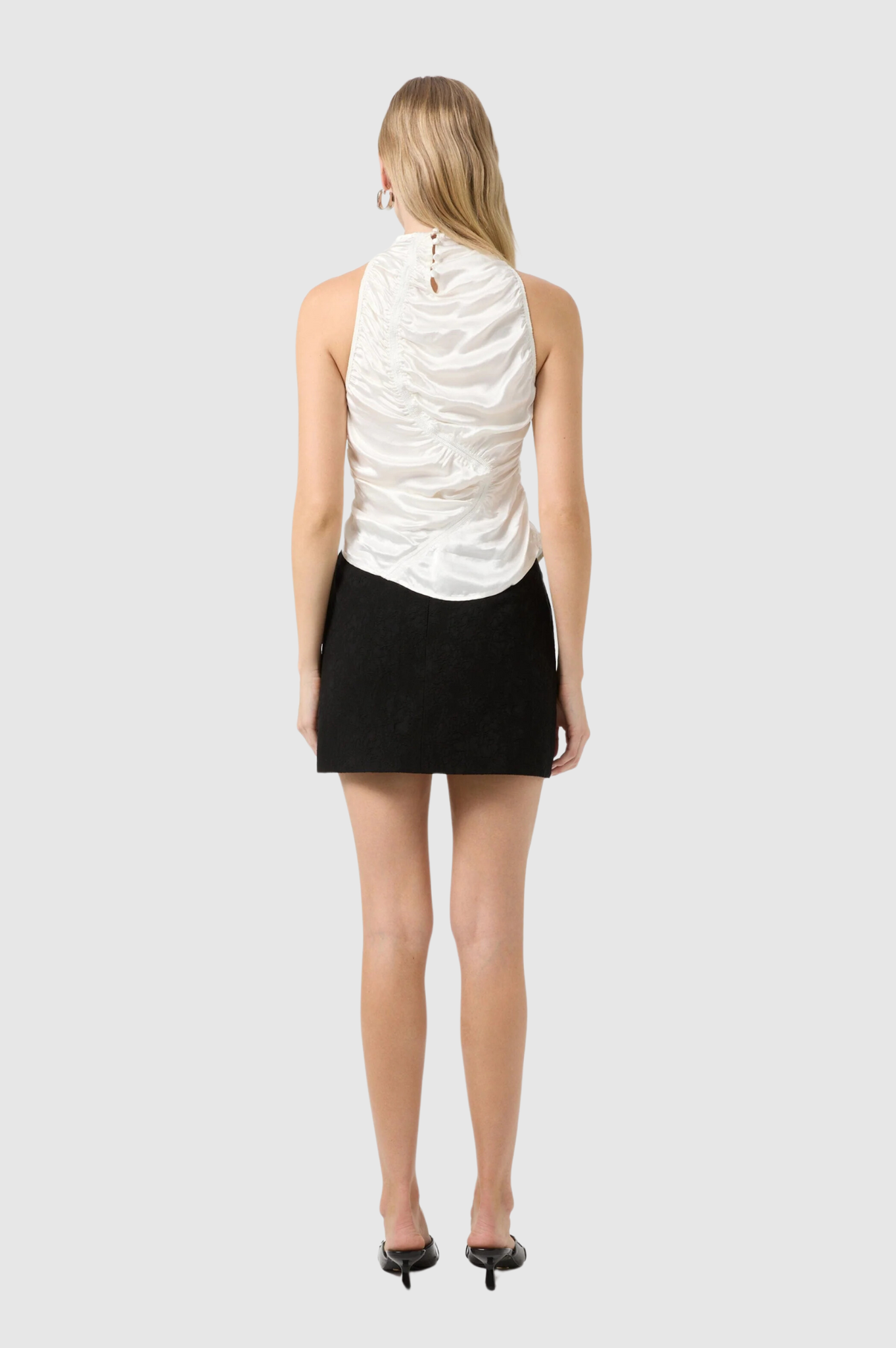 Third Form - Elemental Ruched Top - White