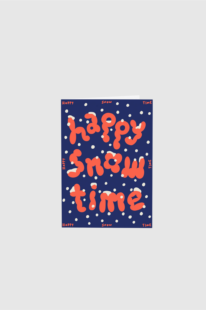 Wrap - Greeting Card - Happy Snow Time