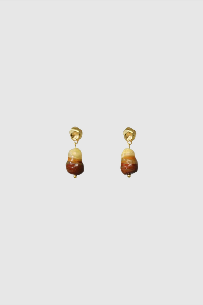 CLED - Sandstone Earrings - Gold Vermeil