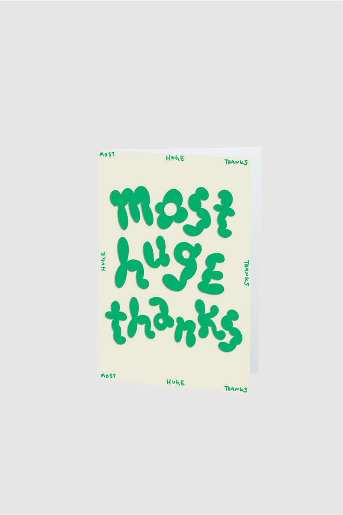 Wrap - Greeting Card - Most Huge Thanks