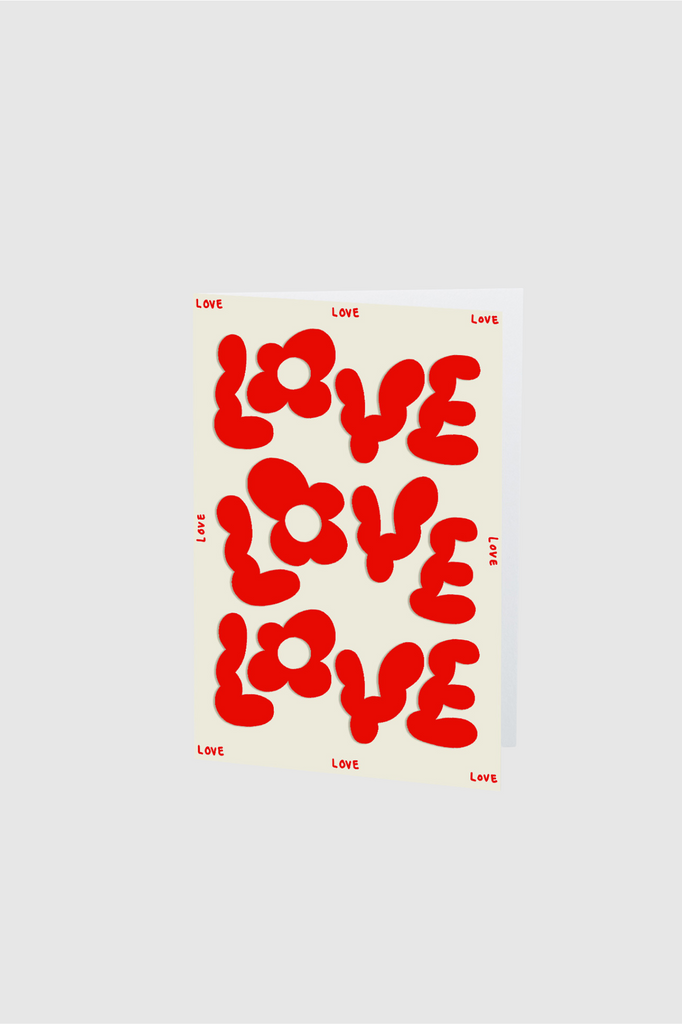 Wrap - Greeting Card - Love Love Love