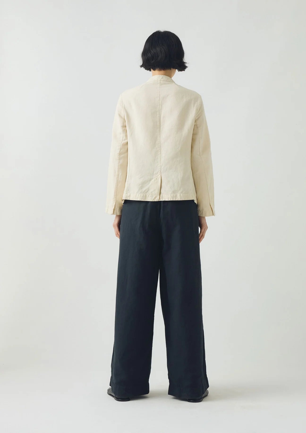 Toast - Garment Dyed Cotton Linen Neat Jacket - Parchment