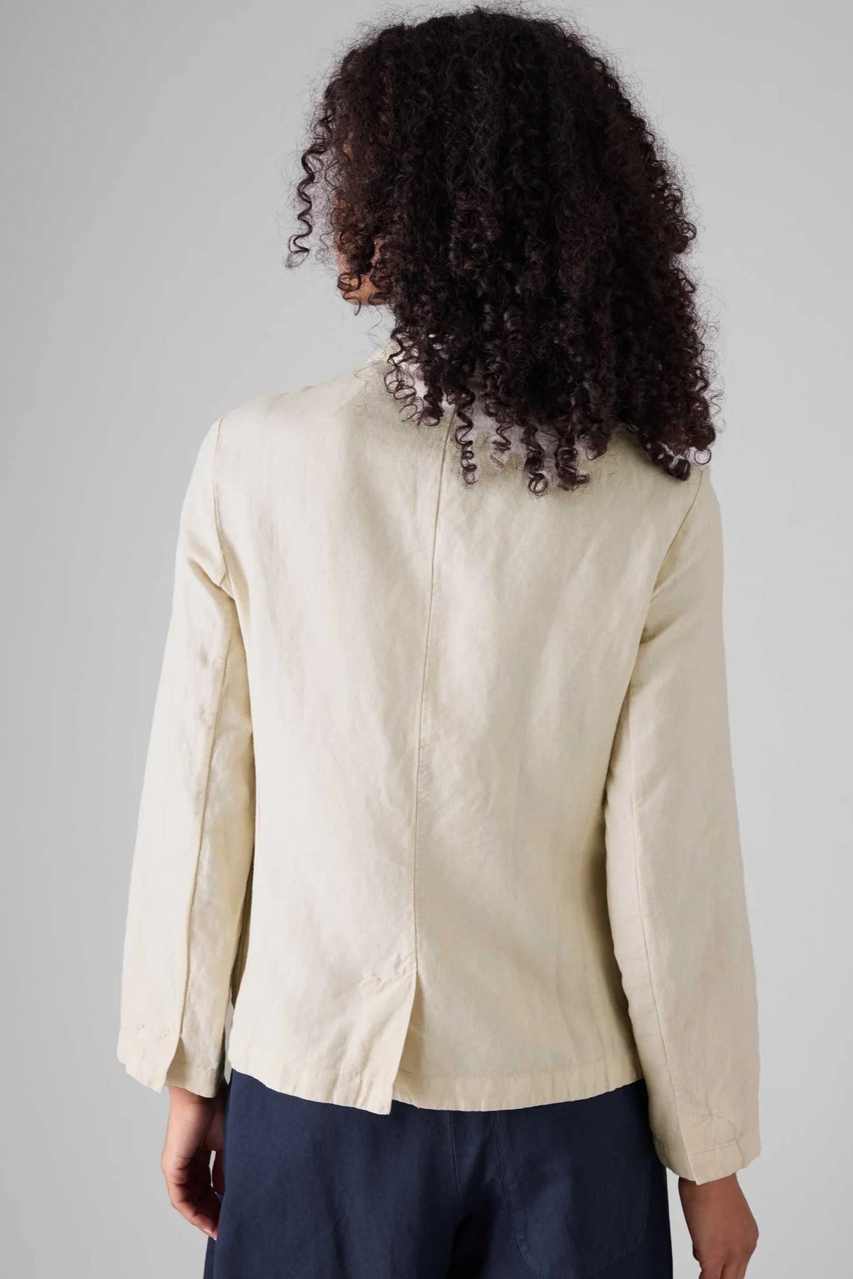 Toast - Garment Dyed Cotton Linen Neat Jacket - Parchment