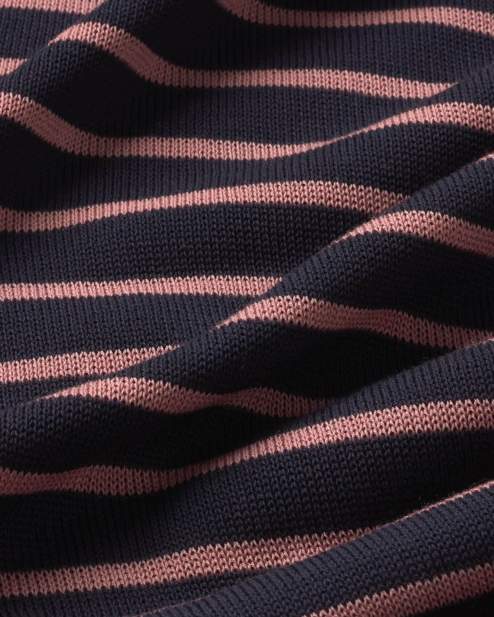 Thinking Mu - Zenna Knitted Tee - Navy Stripe