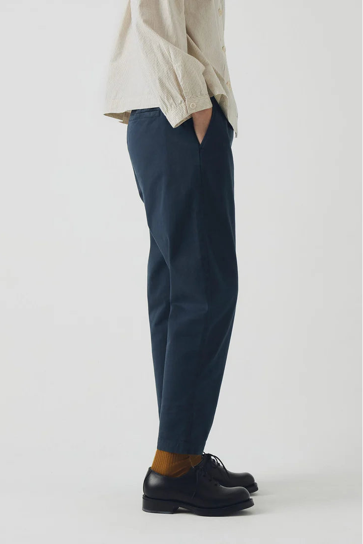 Toast - Gabi Cotton Pull On Trousers - Storm Blue