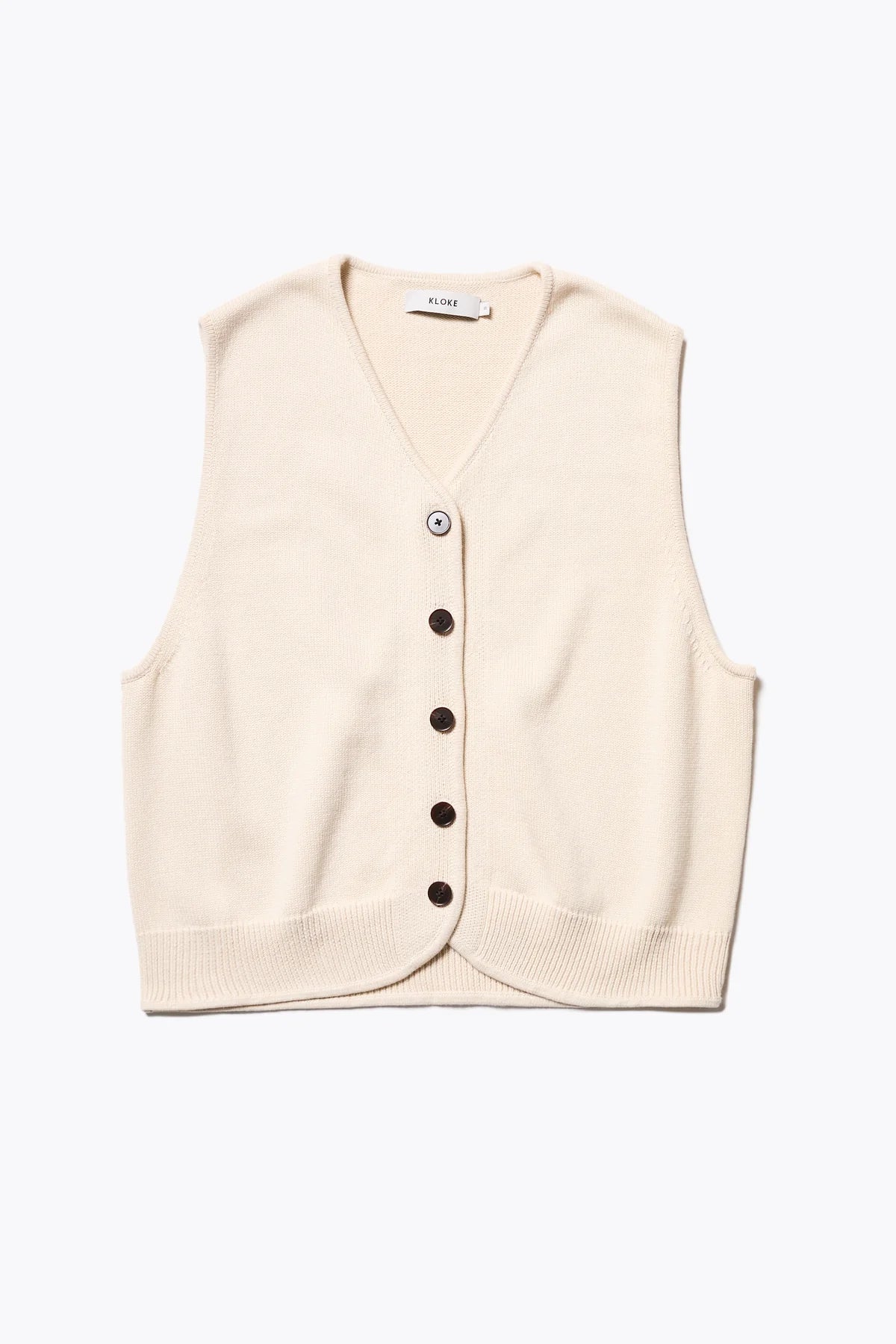 Kloke - Ritual Knit Vest - Ecru