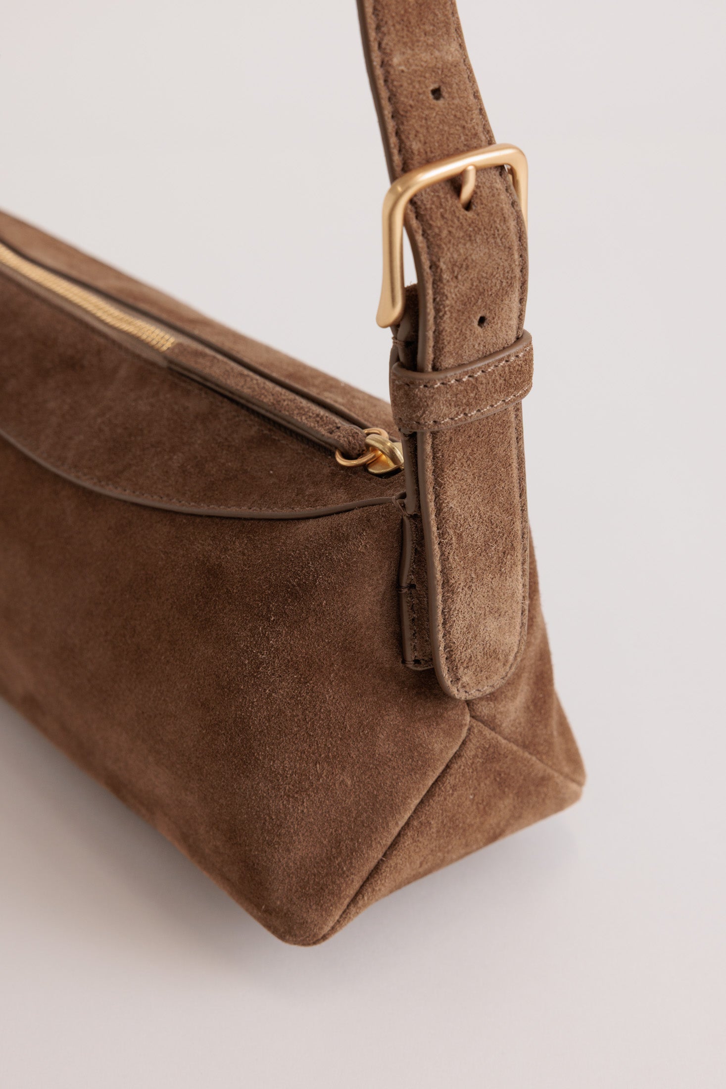 Yu Mei - Bobby Bag - Sand Stone Suede