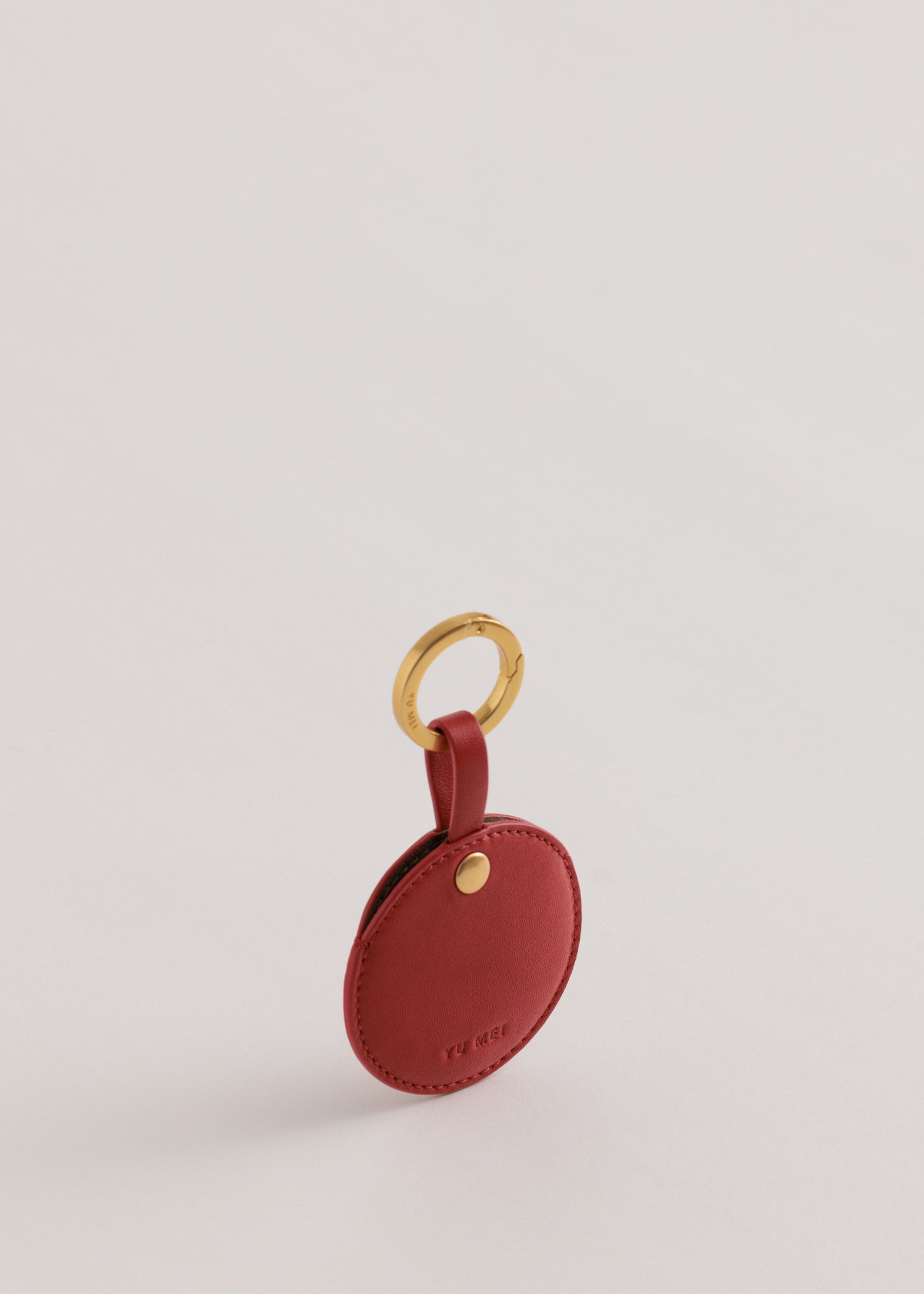 Yu Mei - Circle Pouch - Lobster Red Lambskin