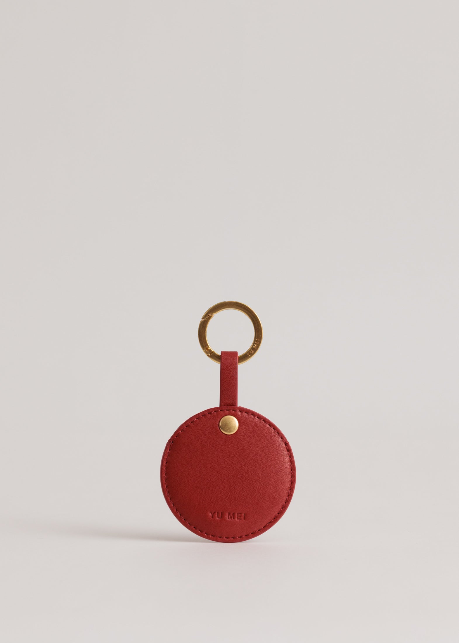 Yu Mei - Circle Pouch - Lobster Red Lambskin