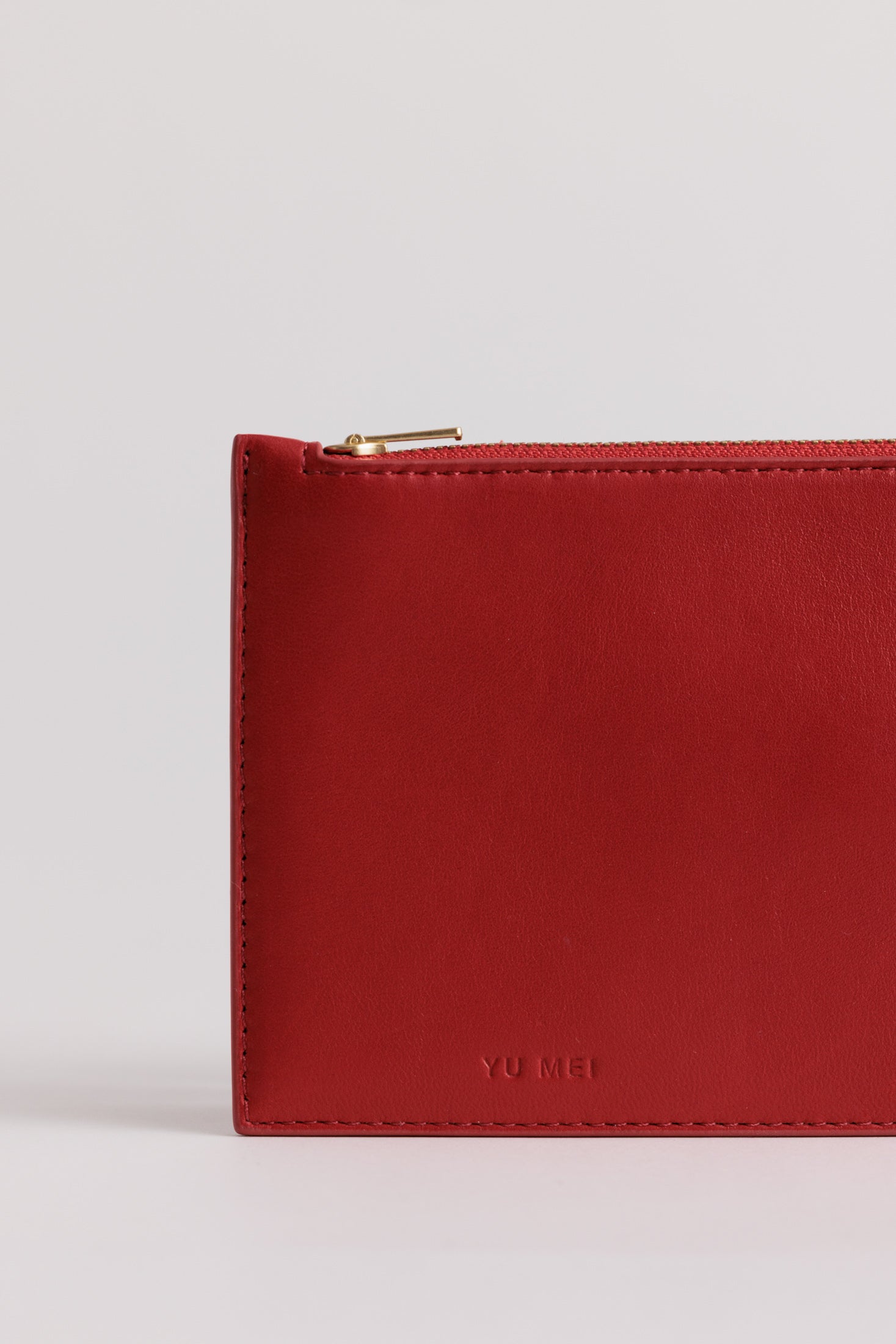 Yu Mei - Hannah Envelope - Lobster Red Lambskin