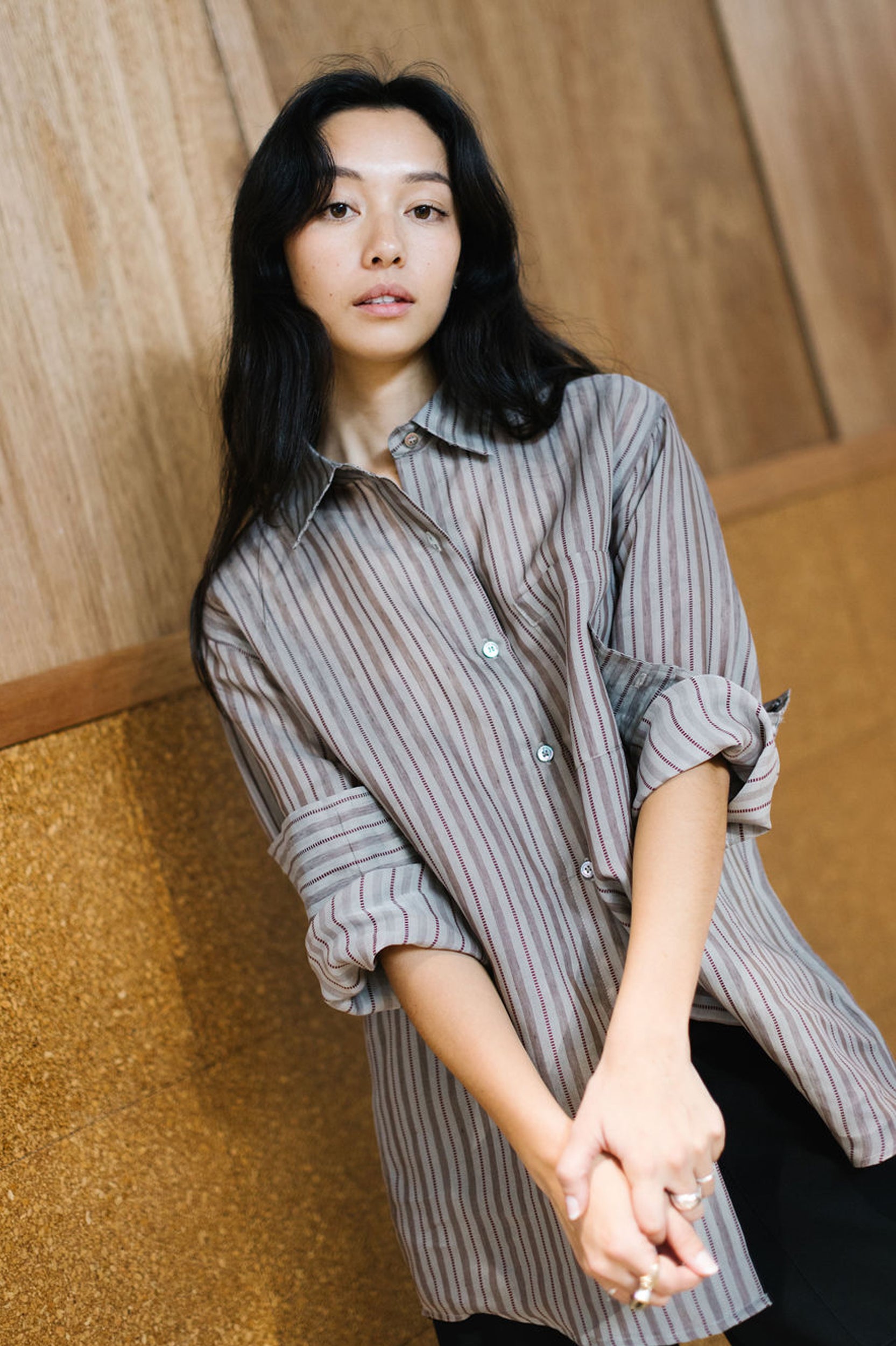 Annie - Annie Shirt - Silk Stripe