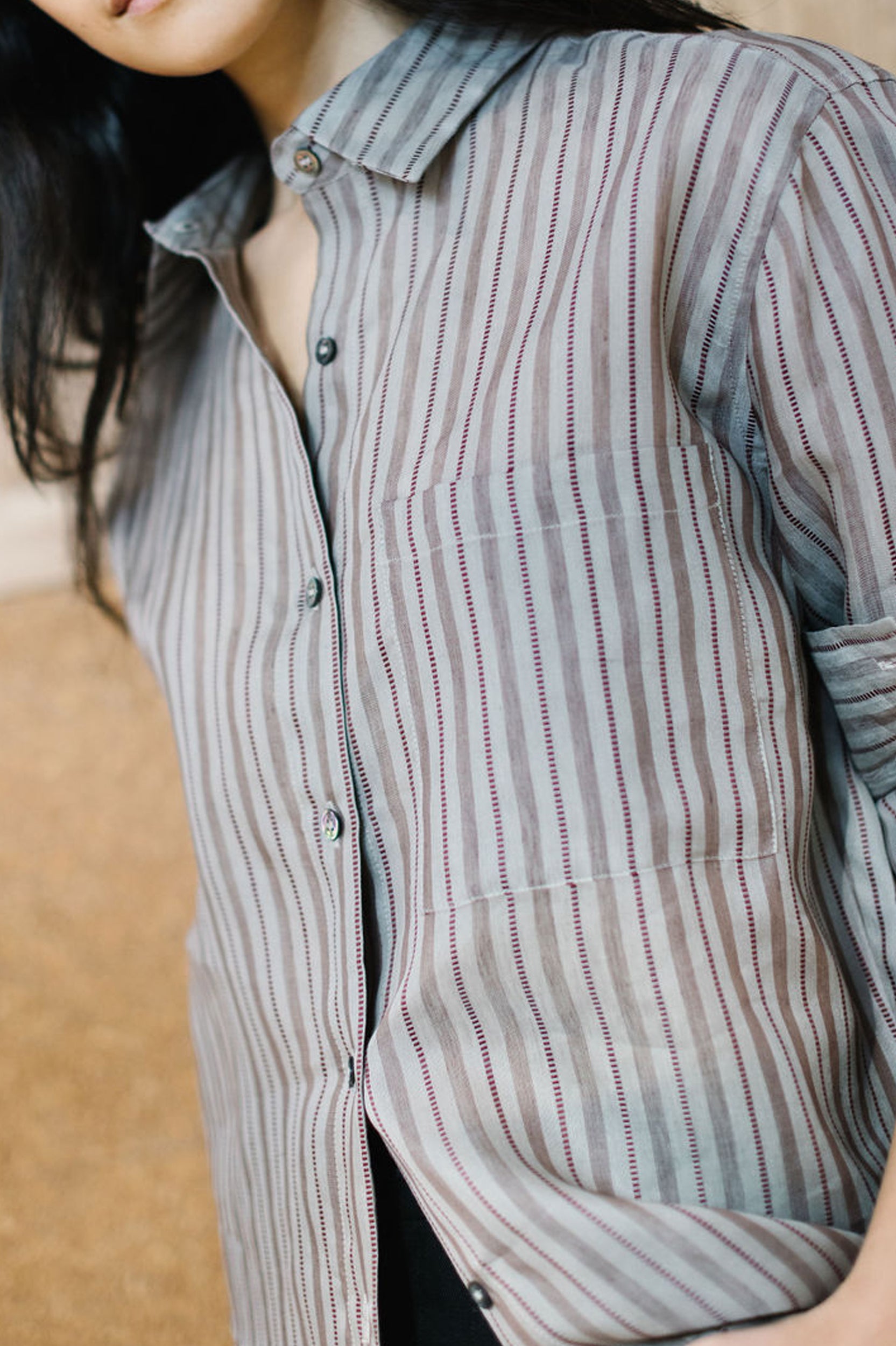 Annie - Annie Shirt - Silk Stripe