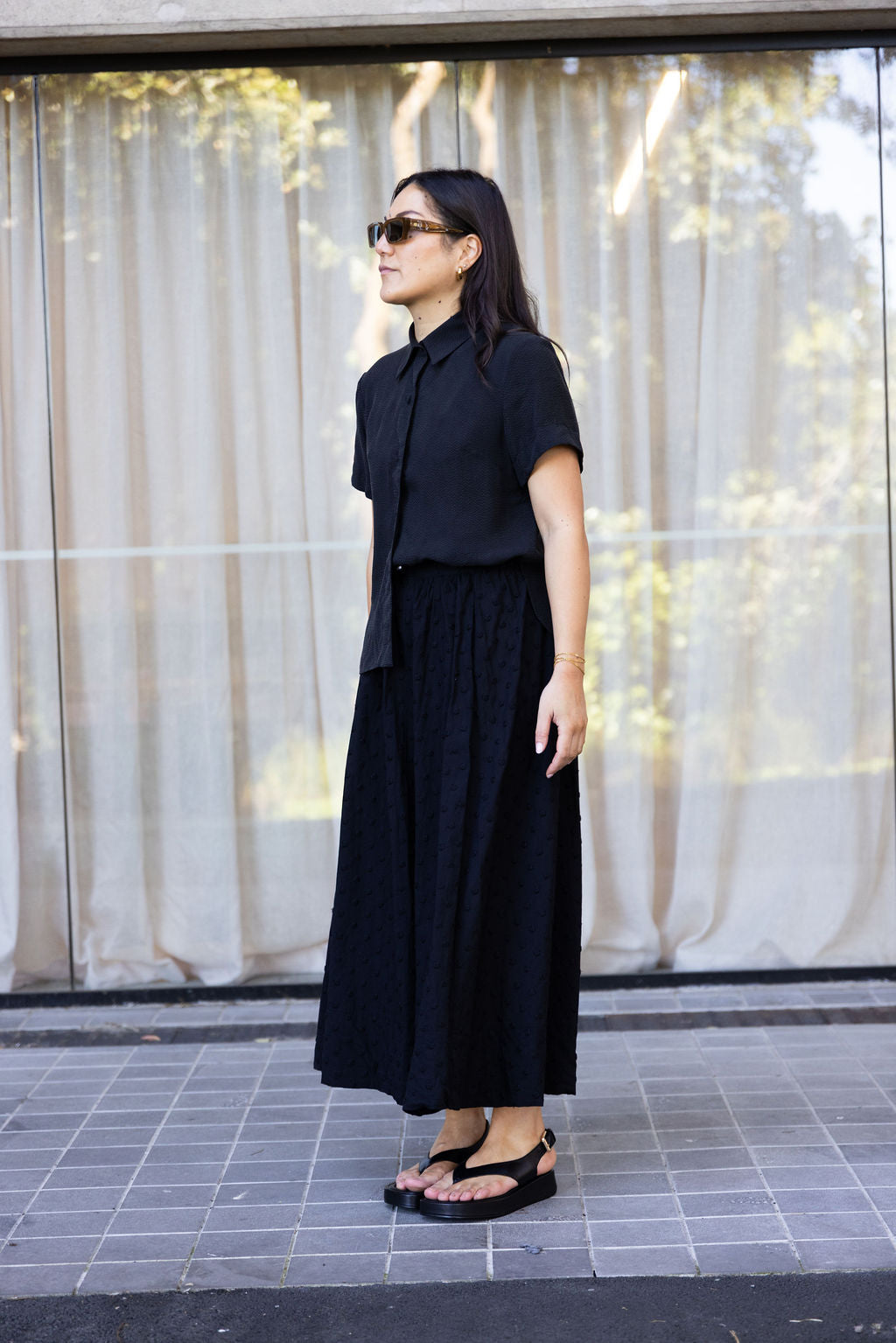 Annie - Sunday Blouse - Black