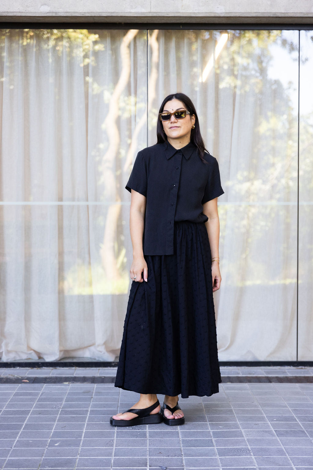 Annie - Sunday Blouse - Black