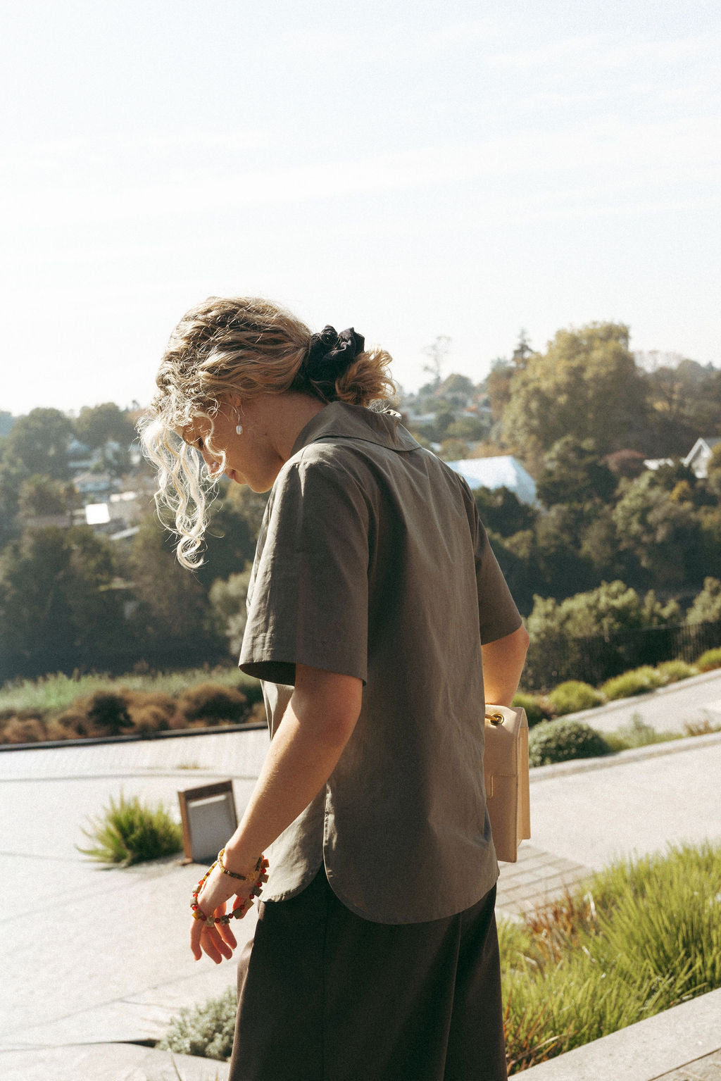 Annie - Fold Blouse - Sage