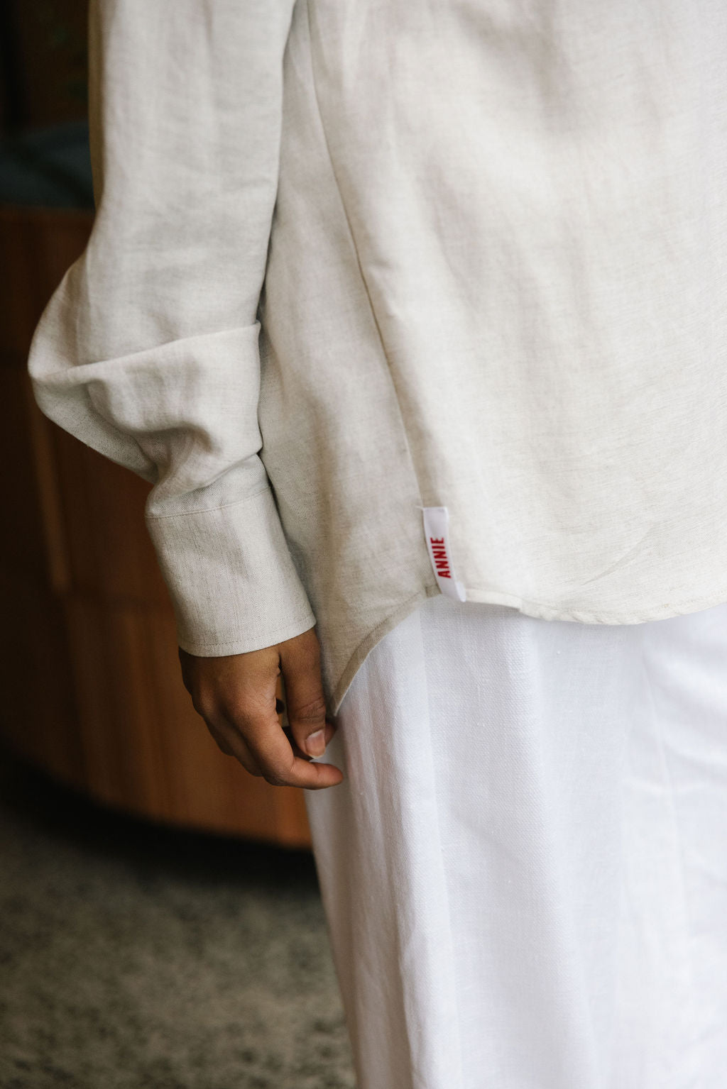 Annie - Foundation Shirt - Oat Linen