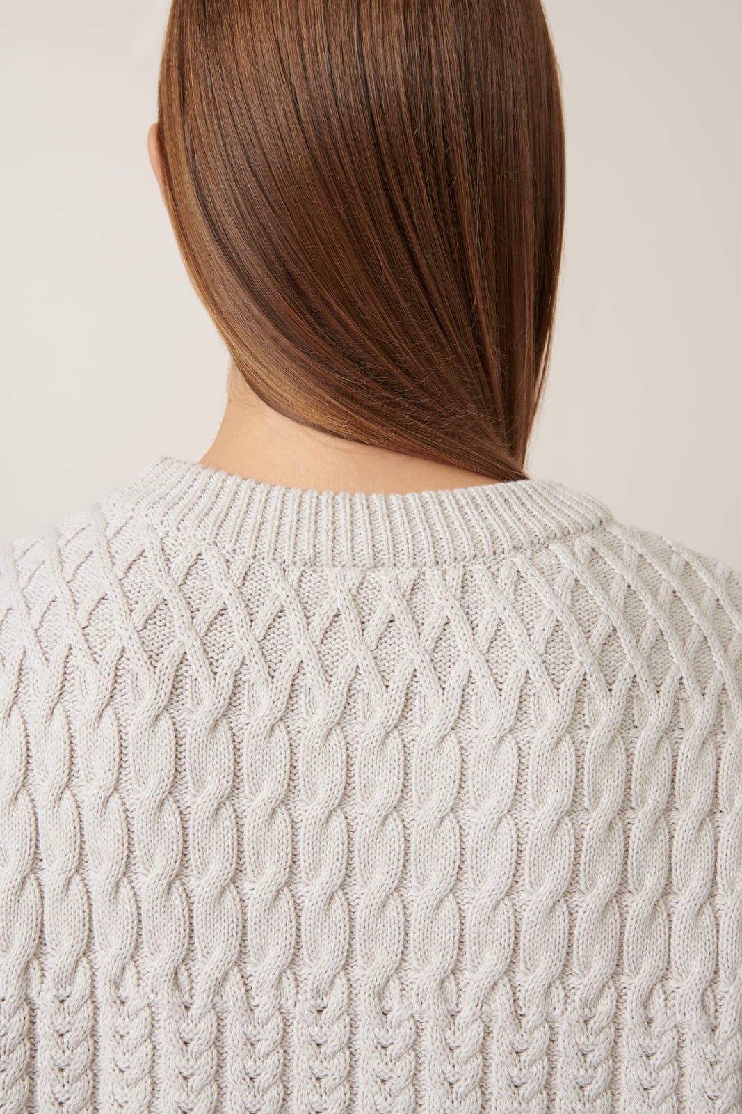 Kowtow - Aran Vest - Oat Melange