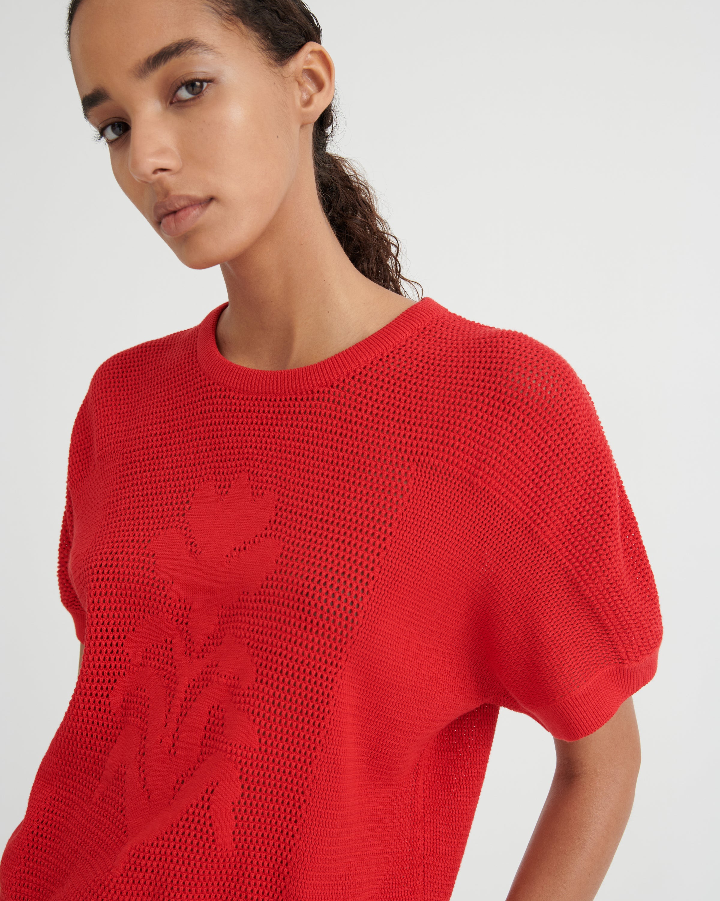 Kowtow - Ariel Top - Poppy Red