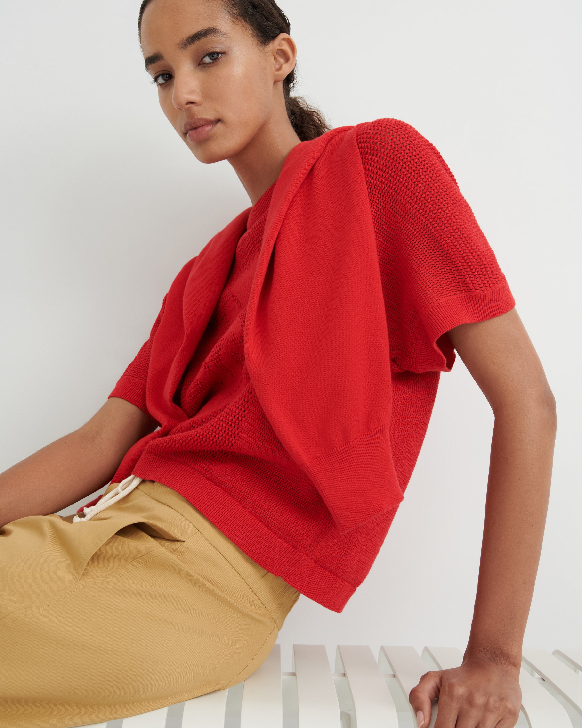 Kowtow - Ariel Top - Poppy Red