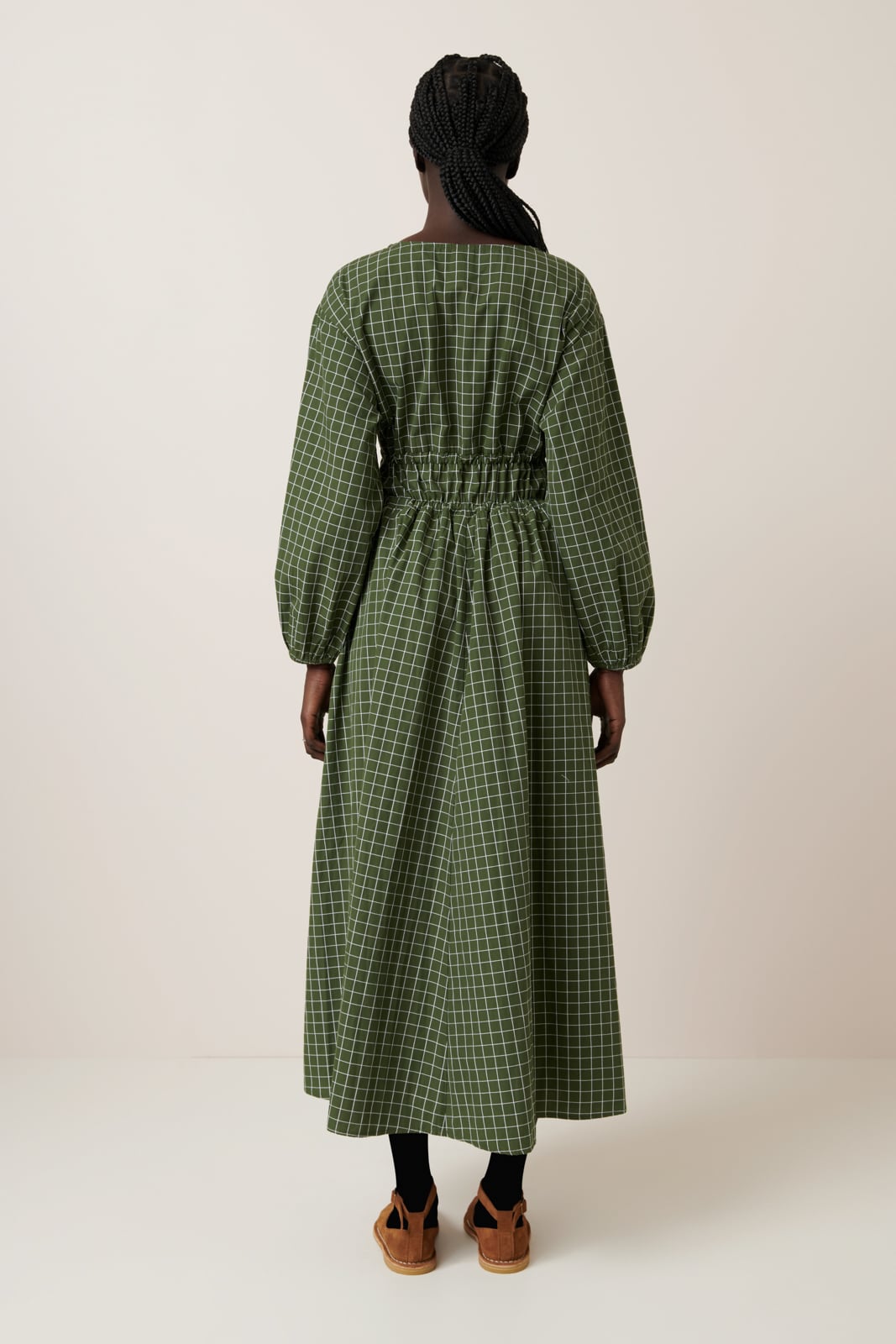 Kowtow - Aspen Dress - Forest Grid