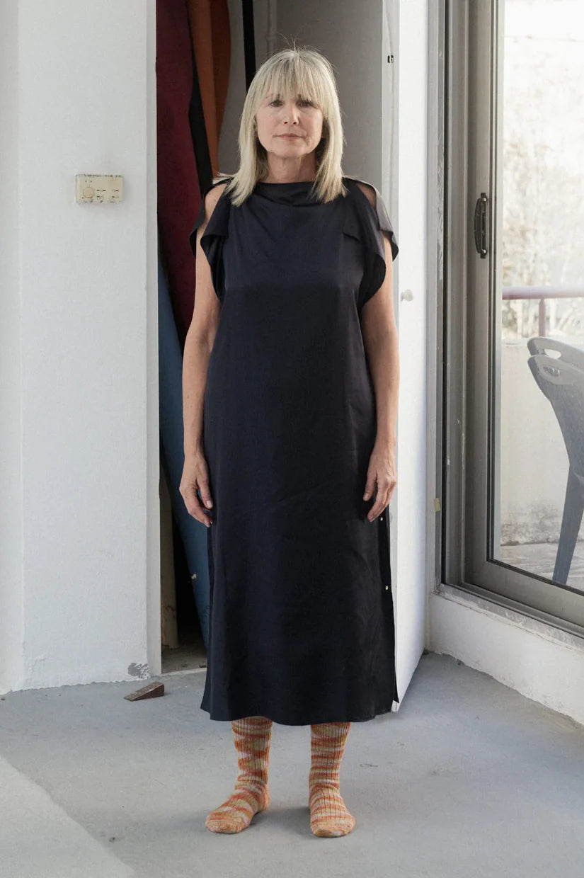 Baserange - Clavo Dress - Blue Black