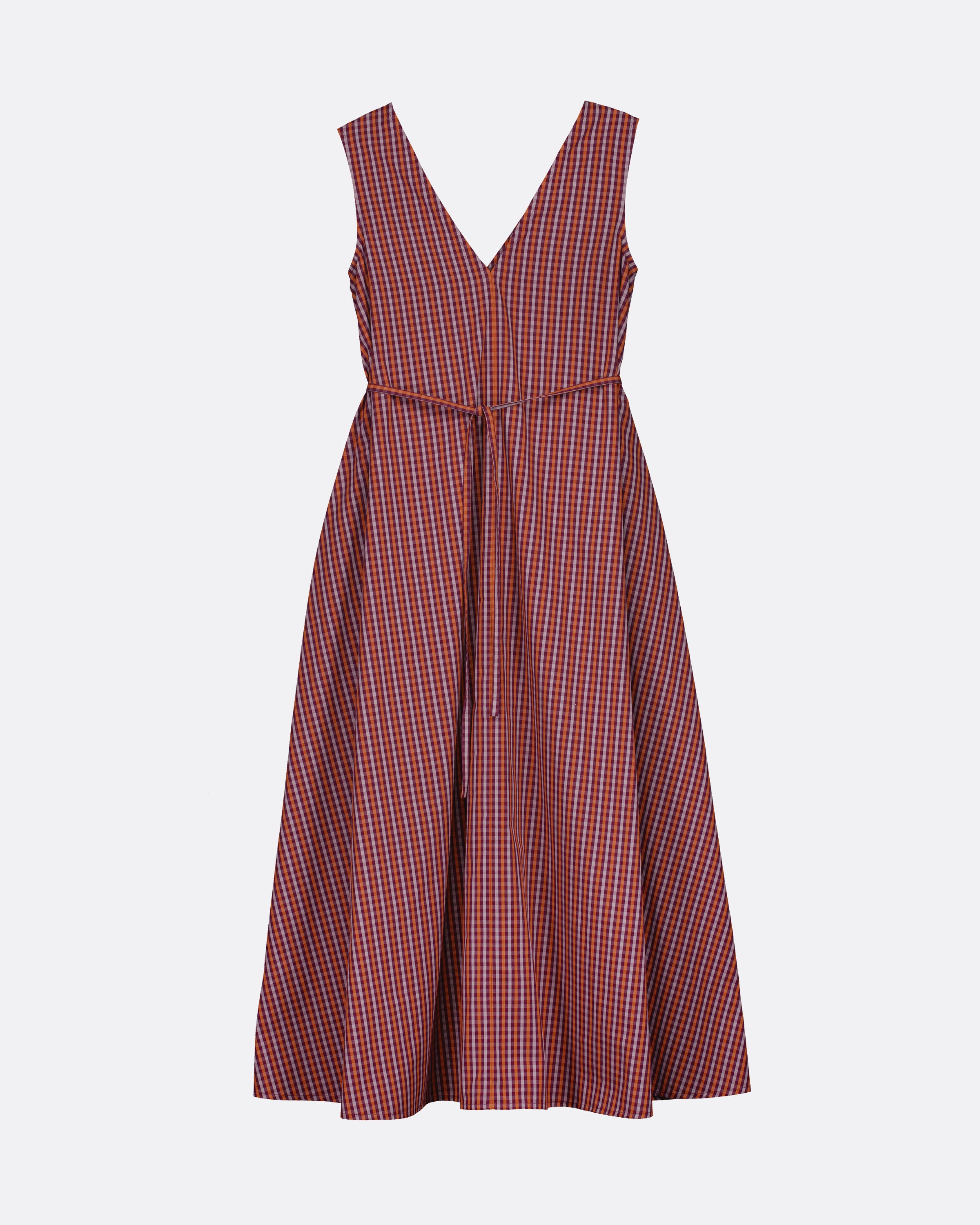 Kowtow - Belle Dress - Maroon Check