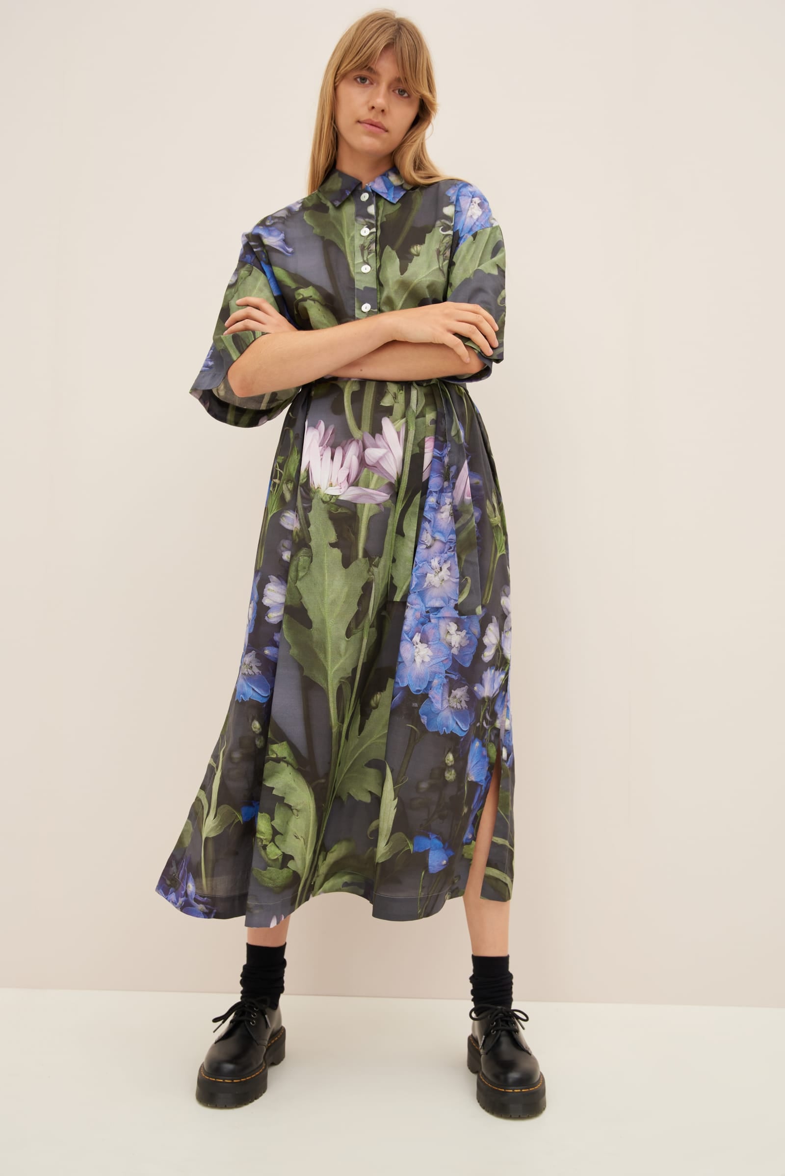 Kowtow - Bloom Dress - Delphinium