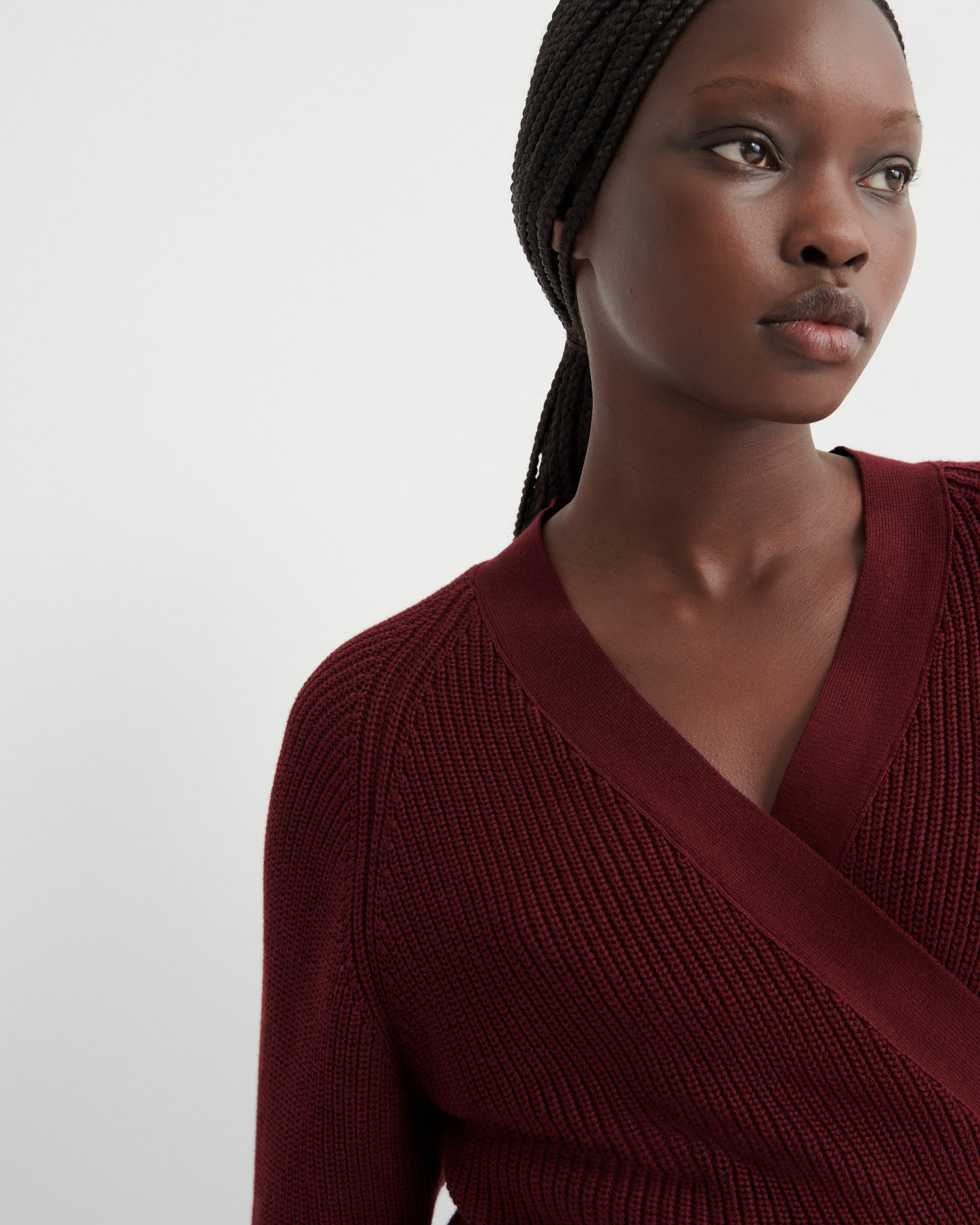 Kowtow - Composure Cardigan - Maroon