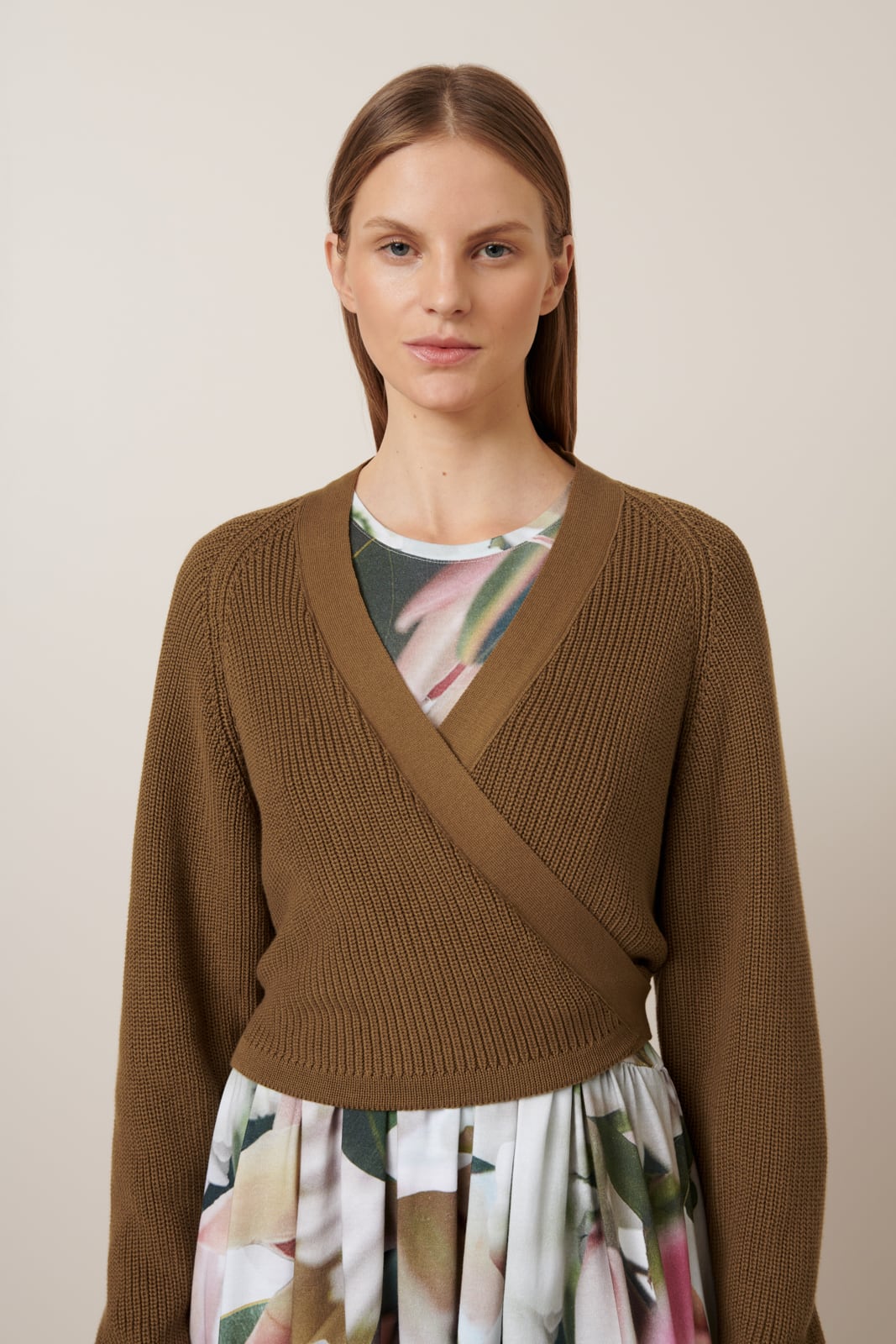Kowtow - Composure Cardigan - Dark Spice