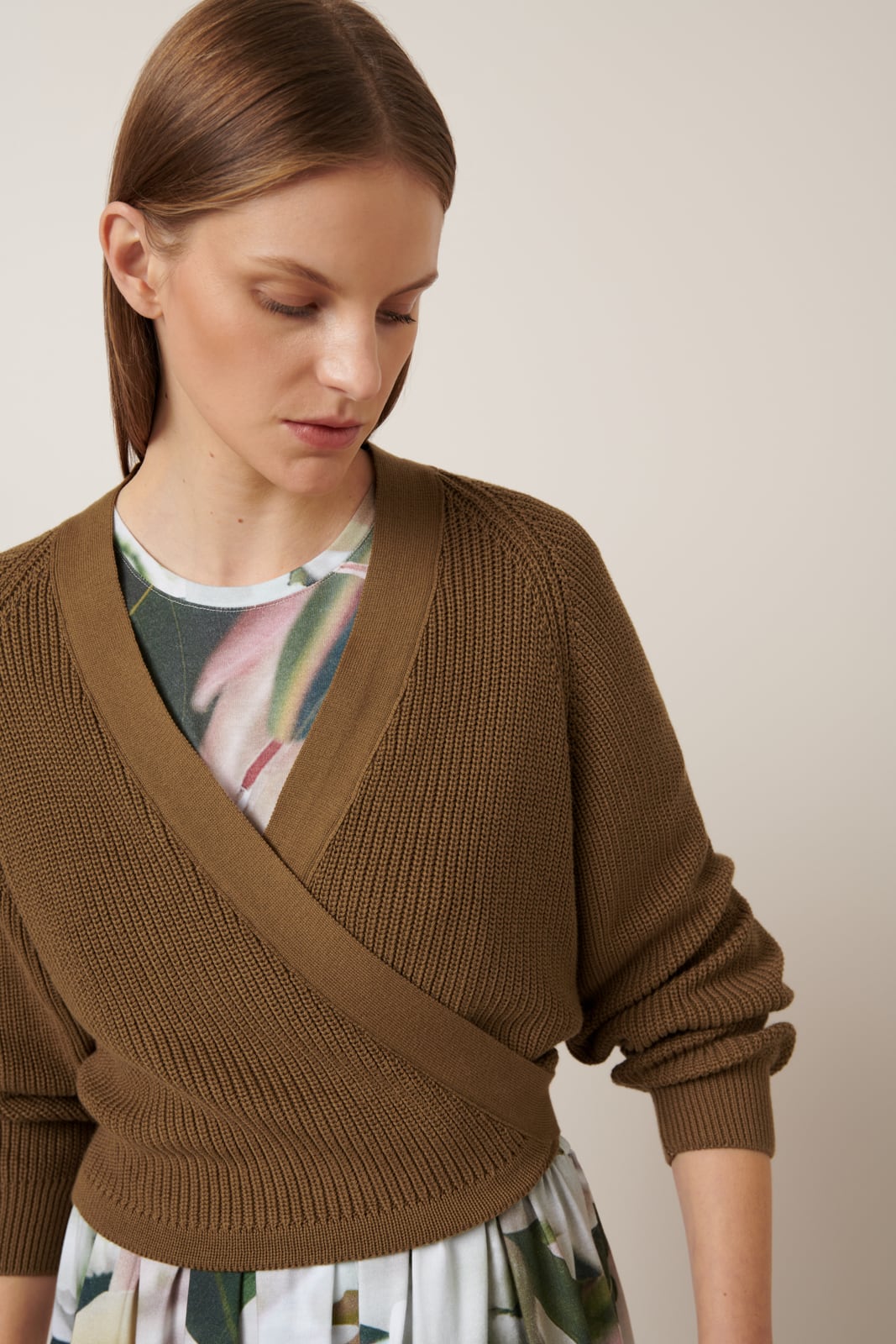 Kowtow - Composure Cardigan - Dark Spice