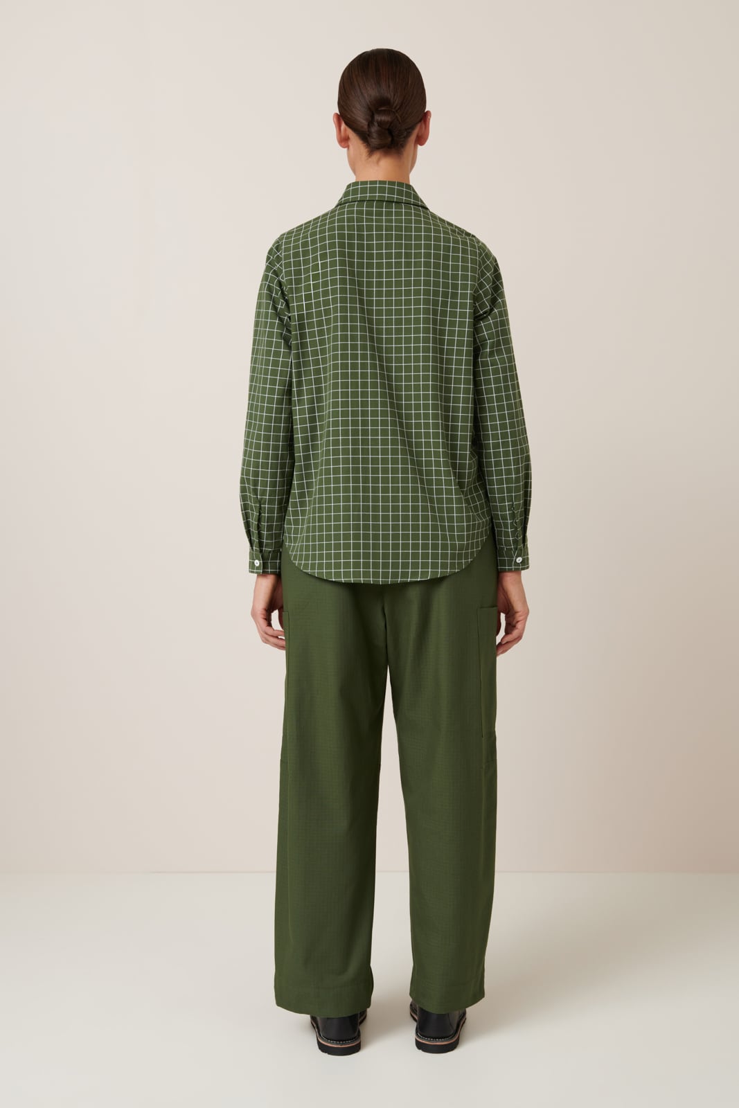 Kowtow - Daily Shirt - Forest Grid