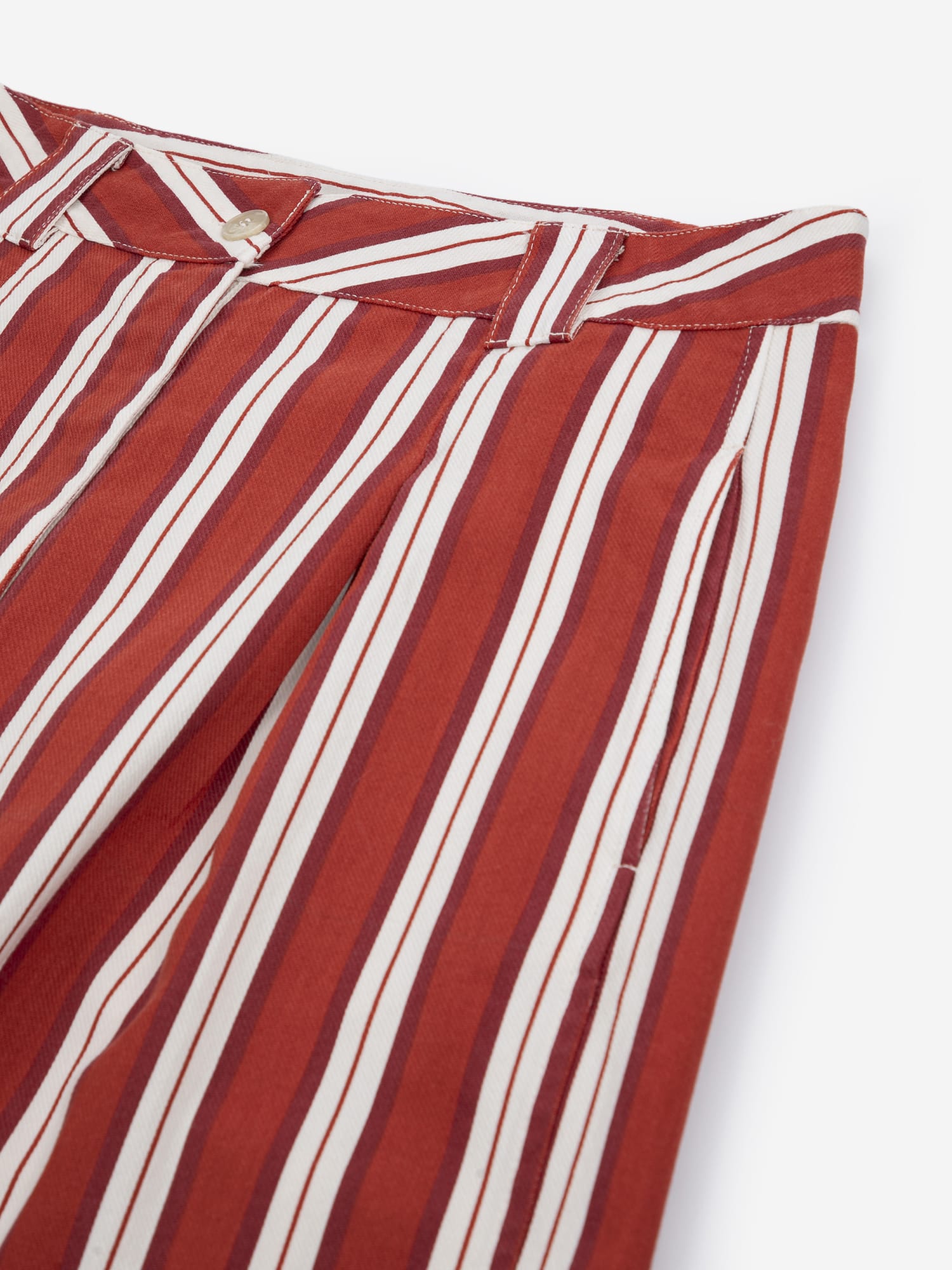 Bobo Choses - Striped Twill Wide Leg Pants