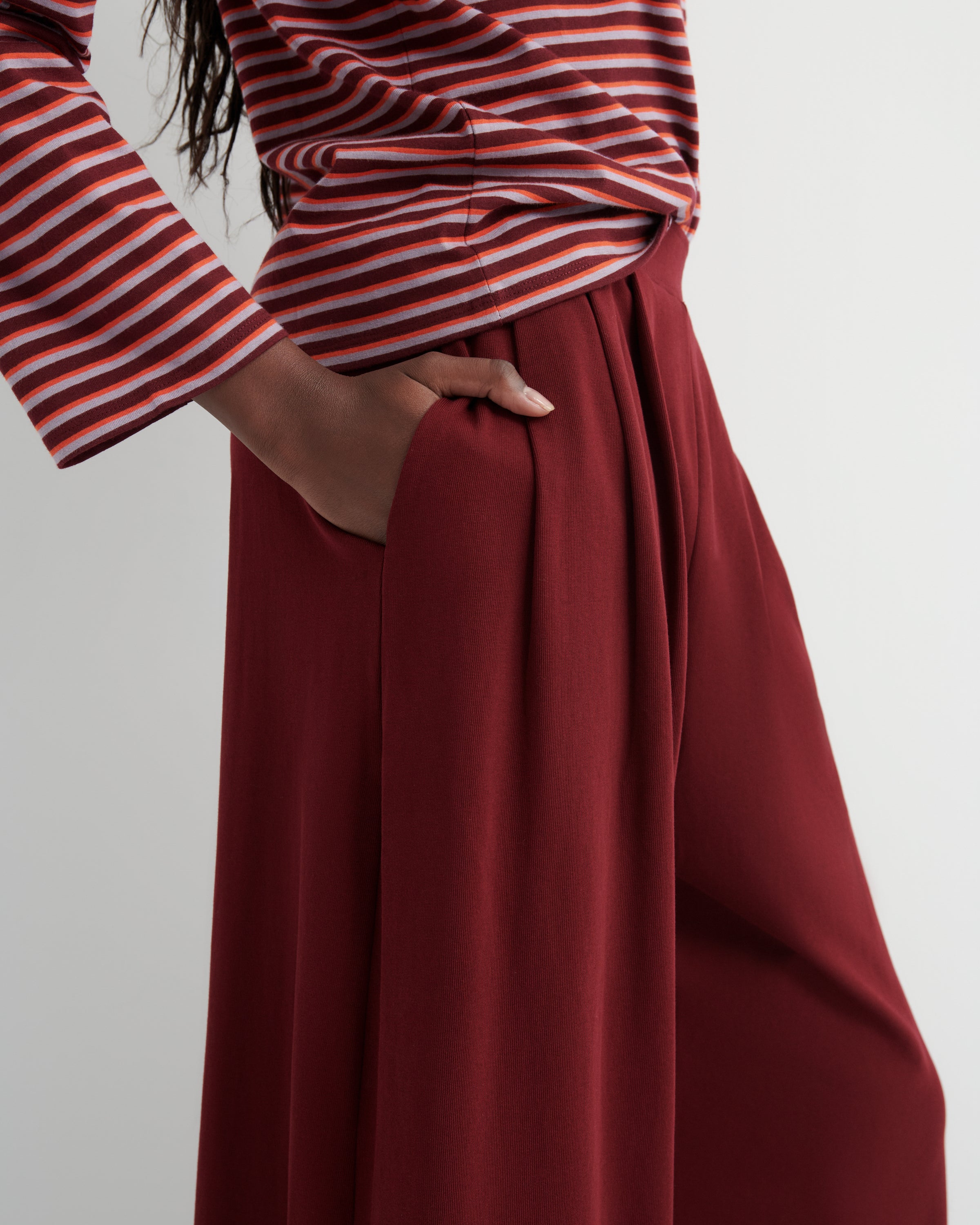 Kowtow - Drape Pant - Maroon