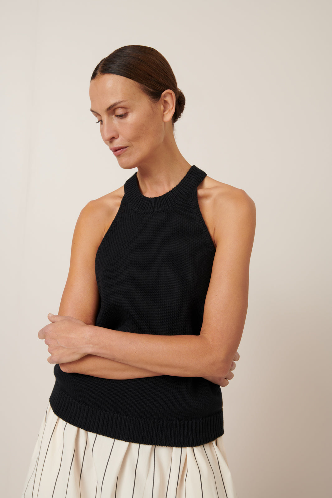 Kowtow - Ebony Singlet - Black