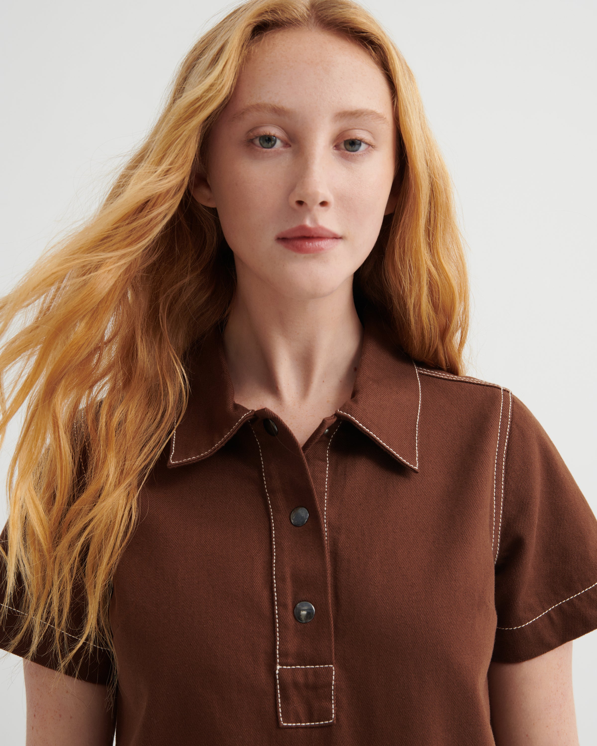 Kowtow - Foundation Dress - Brown Denim