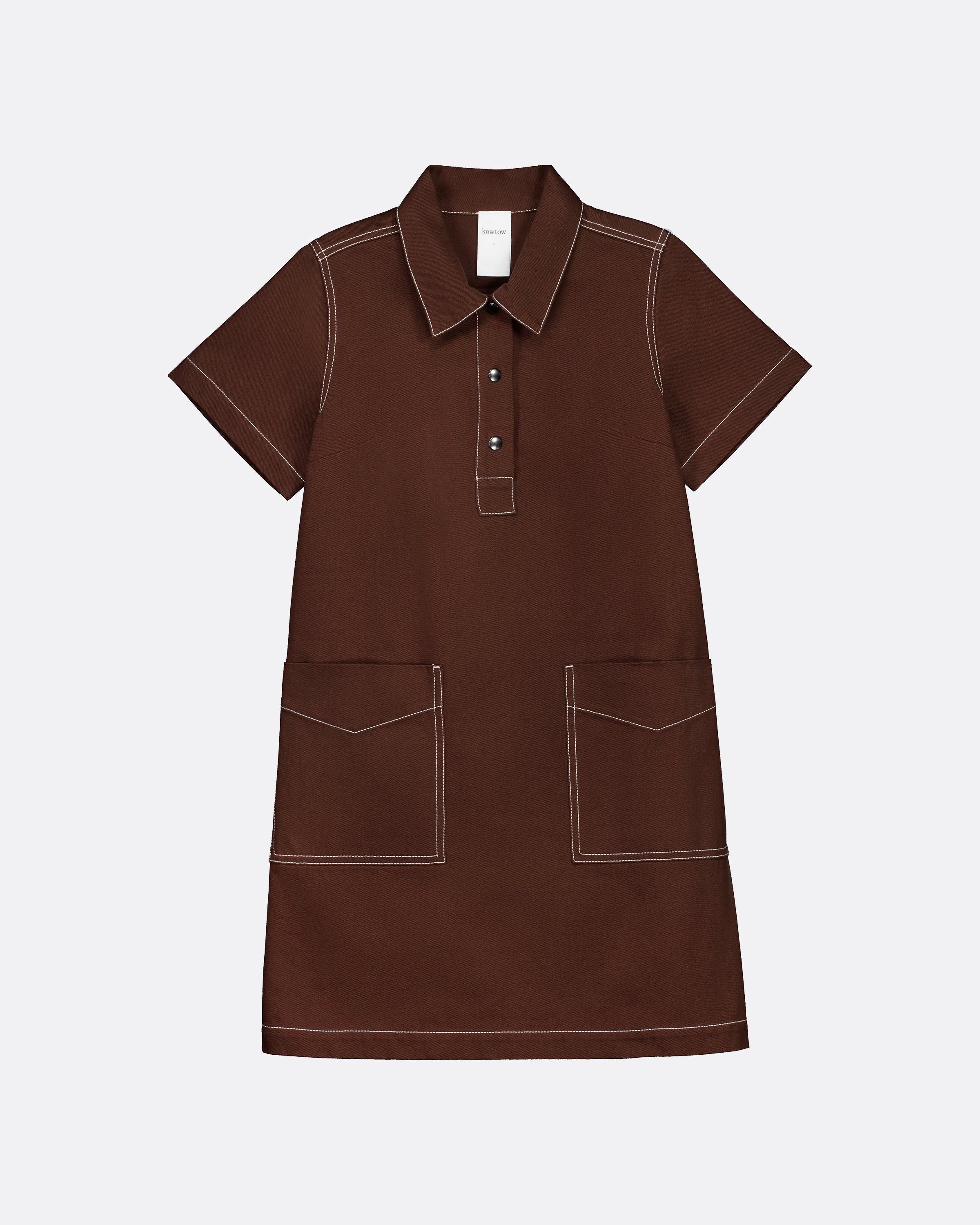 Kowtow - Foundation Dress - Brown Denim
