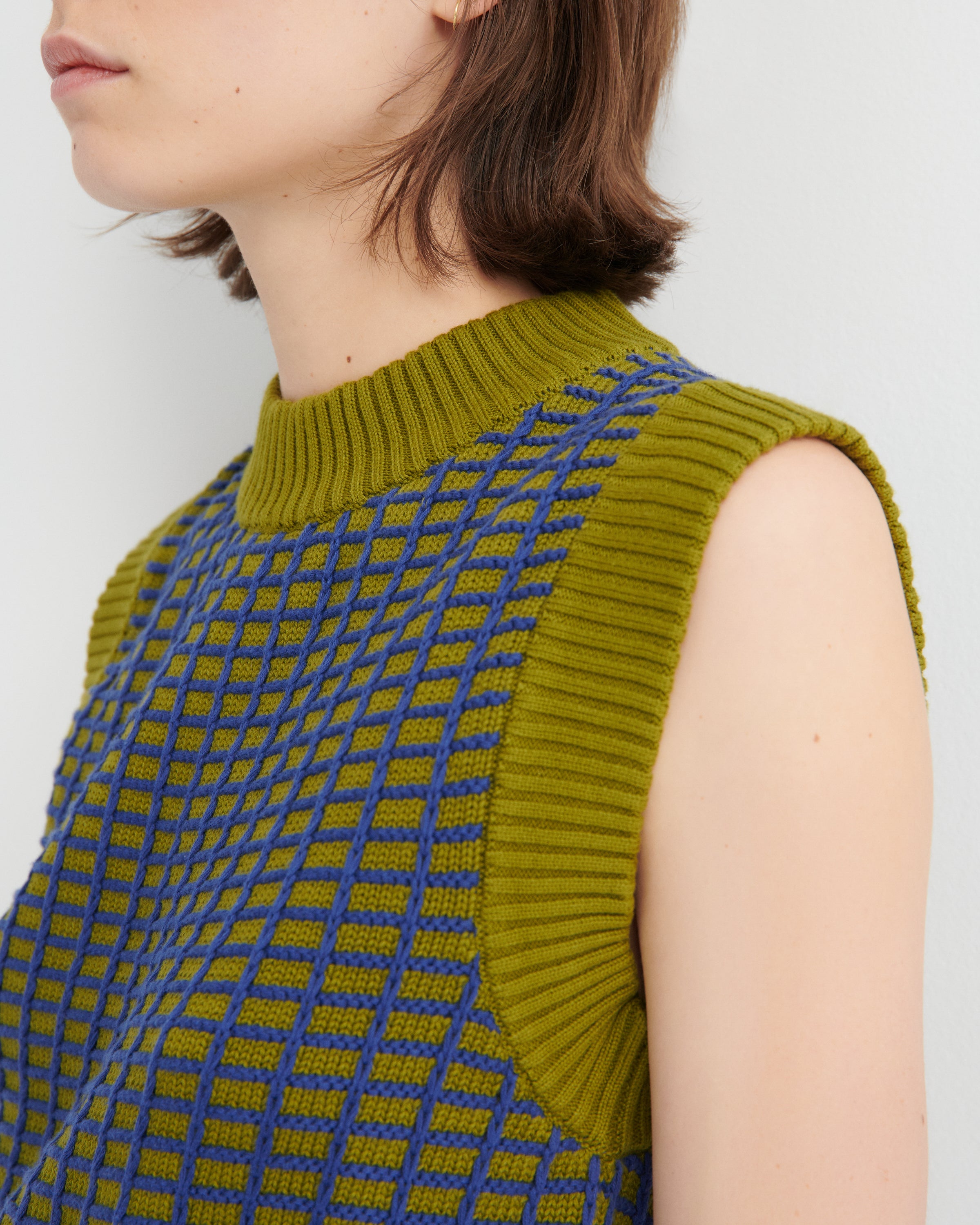 Kowtow - Grid Vest - Field