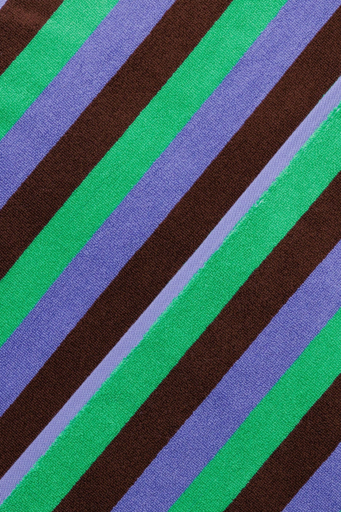 Baggu - Bath Towel - Mint 90's Stripe
