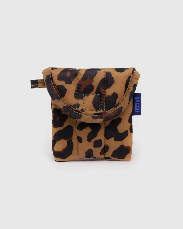 Baggu - Puffy Earbuds Case - Leopard