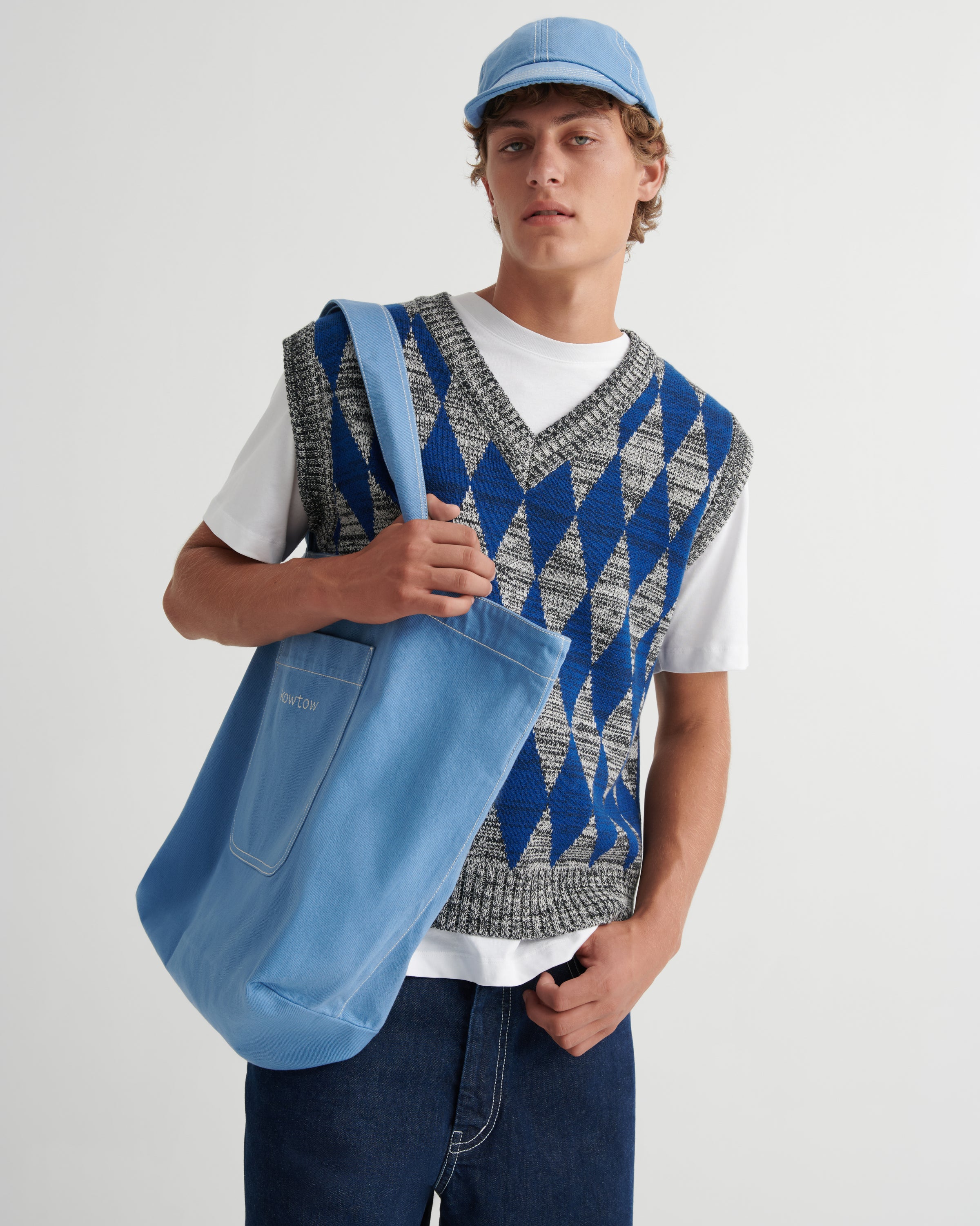Kowtow - Jarman Vest - Diamond Jacquard
