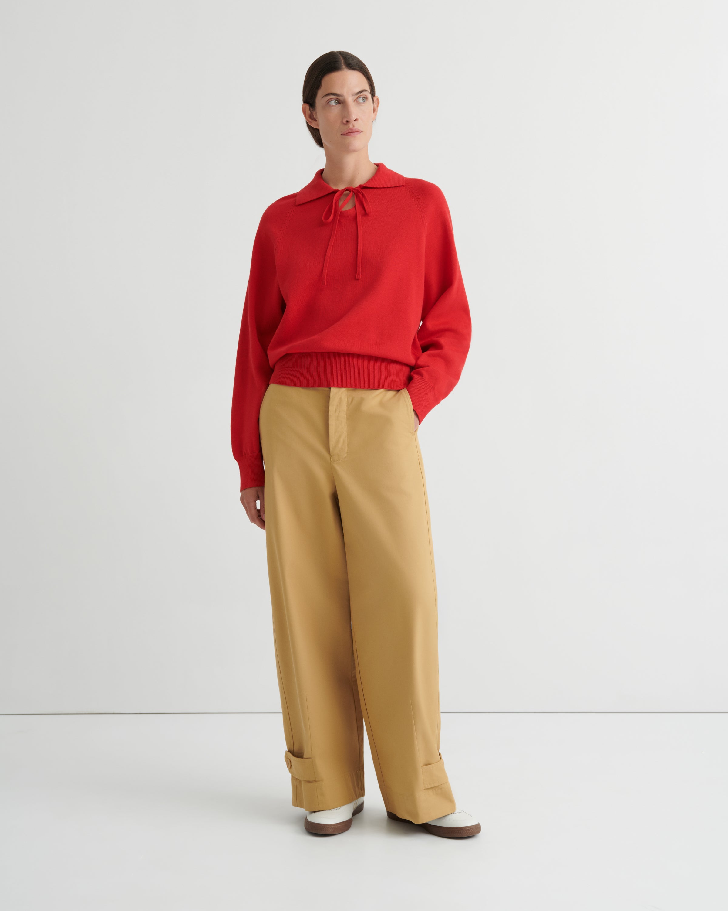 Kowtow - Keyhole Jumper - Poppy Red