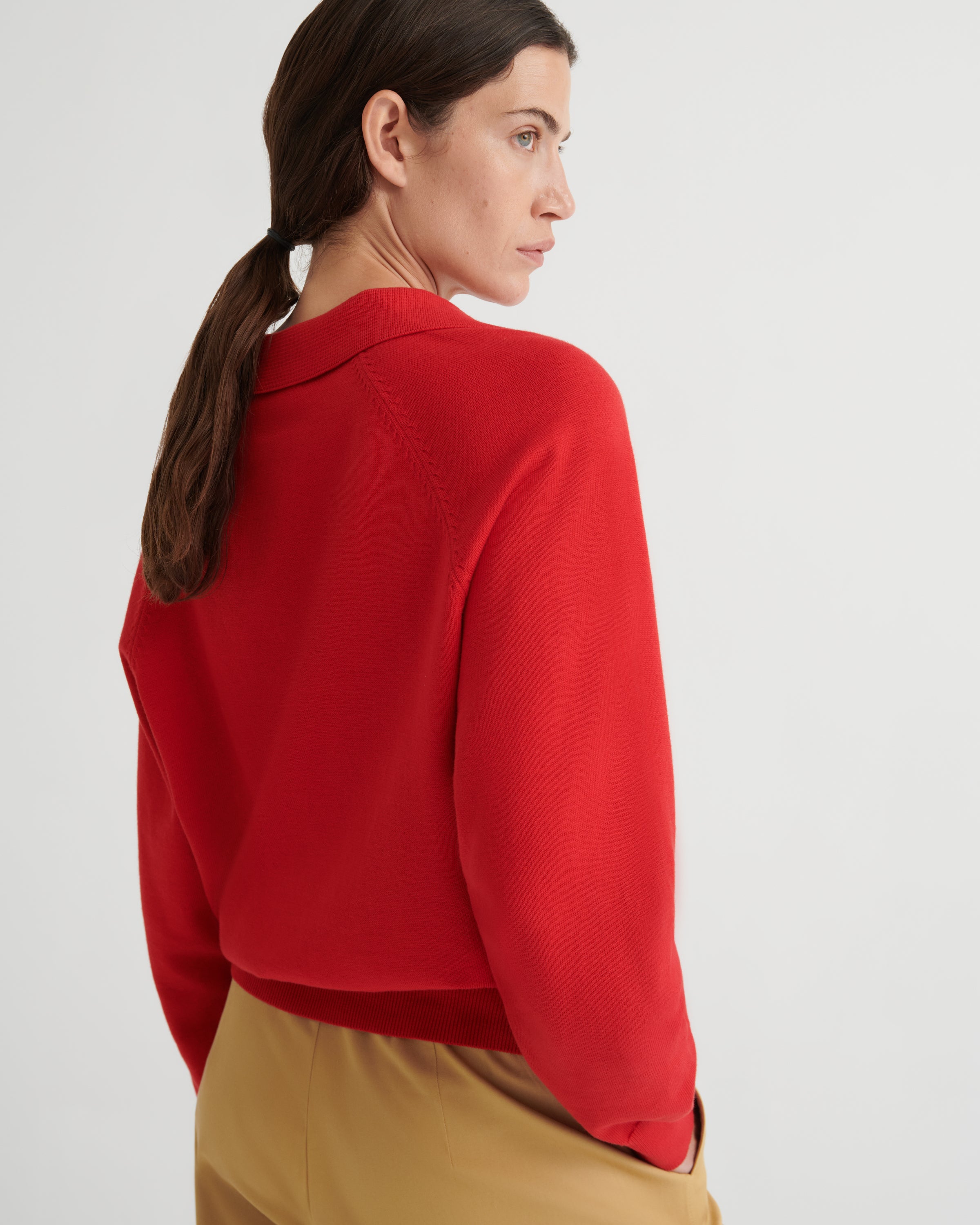 Kowtow - Keyhole Jumper - Poppy Red