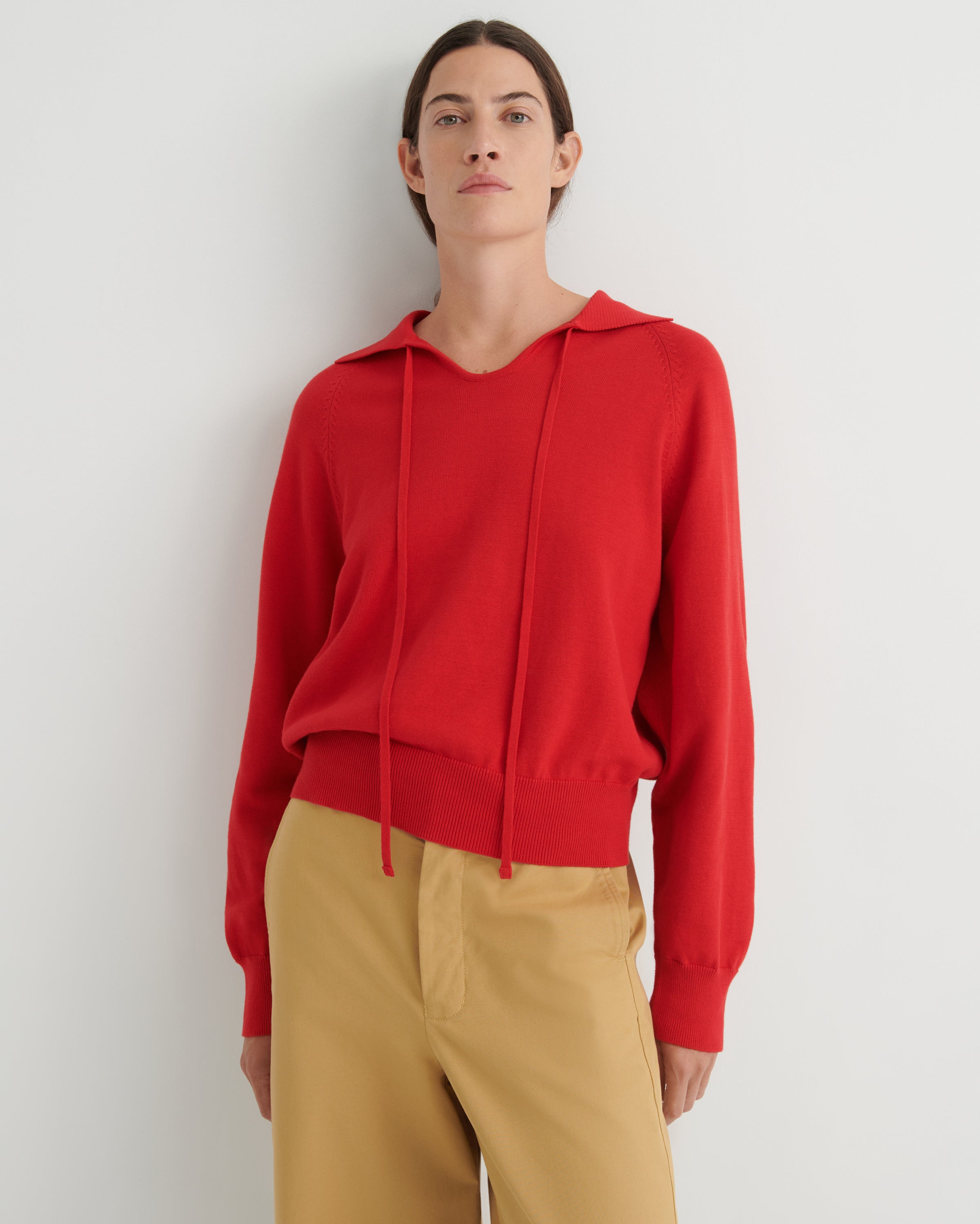 Kowtow - Keyhole Jumper - Poppy Red