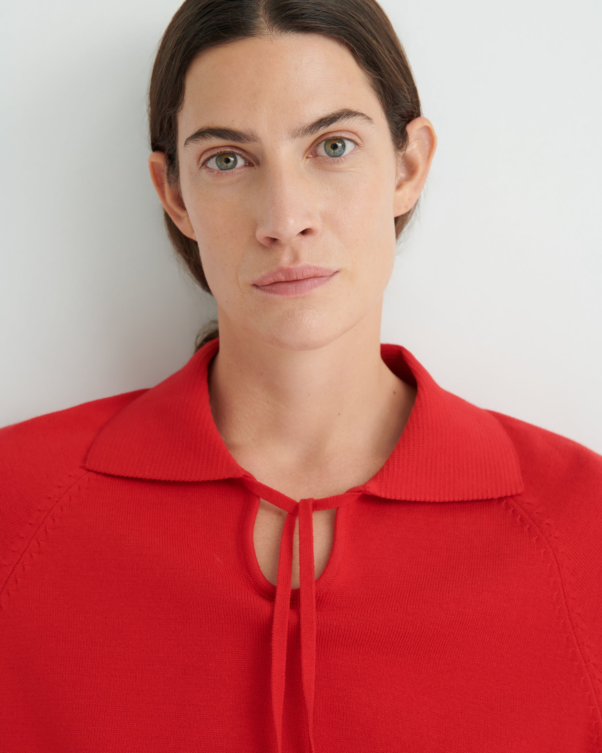 Kowtow - Keyhole Jumper - Poppy Red