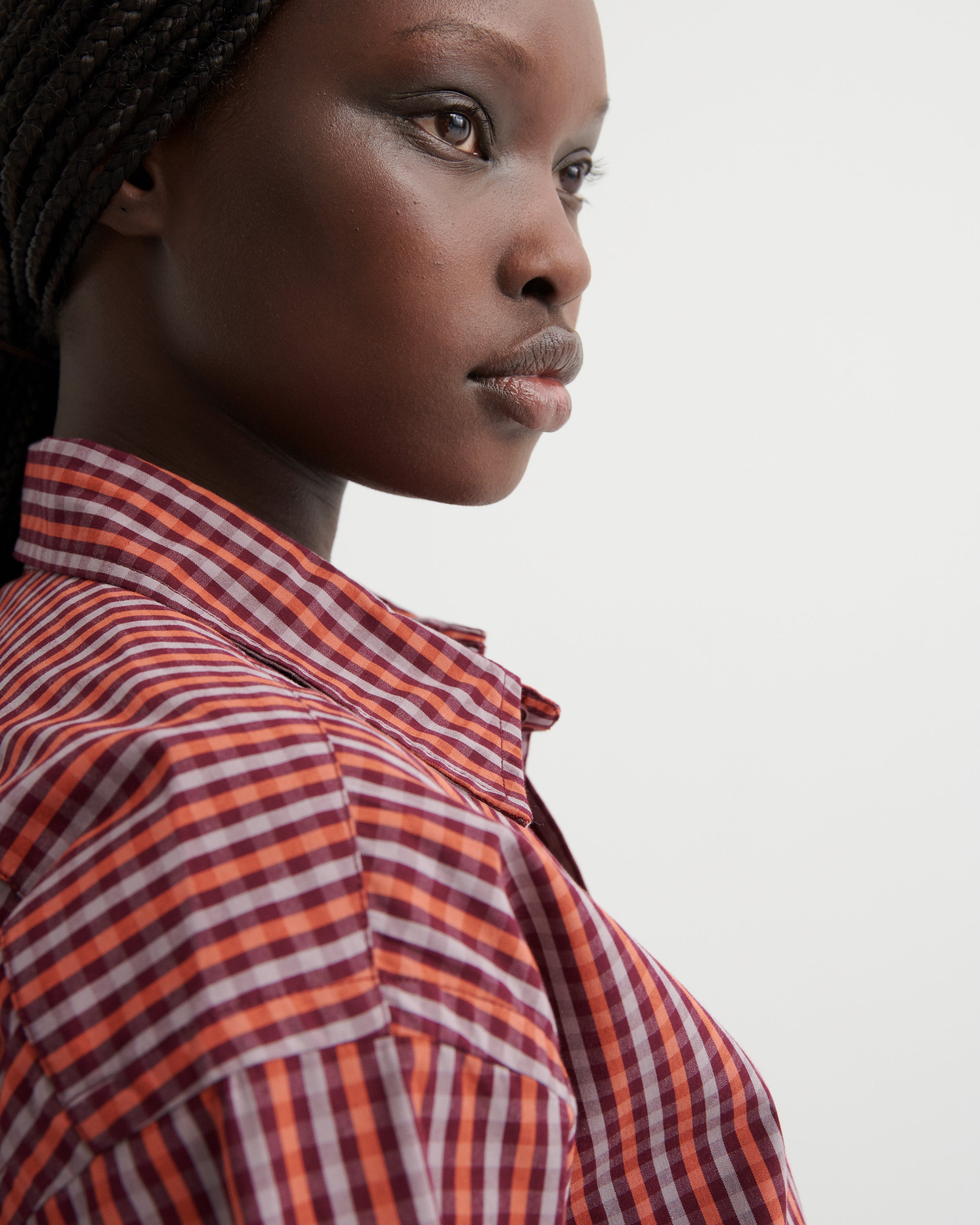Kowtow - Lauren Shirt - Maroon Check