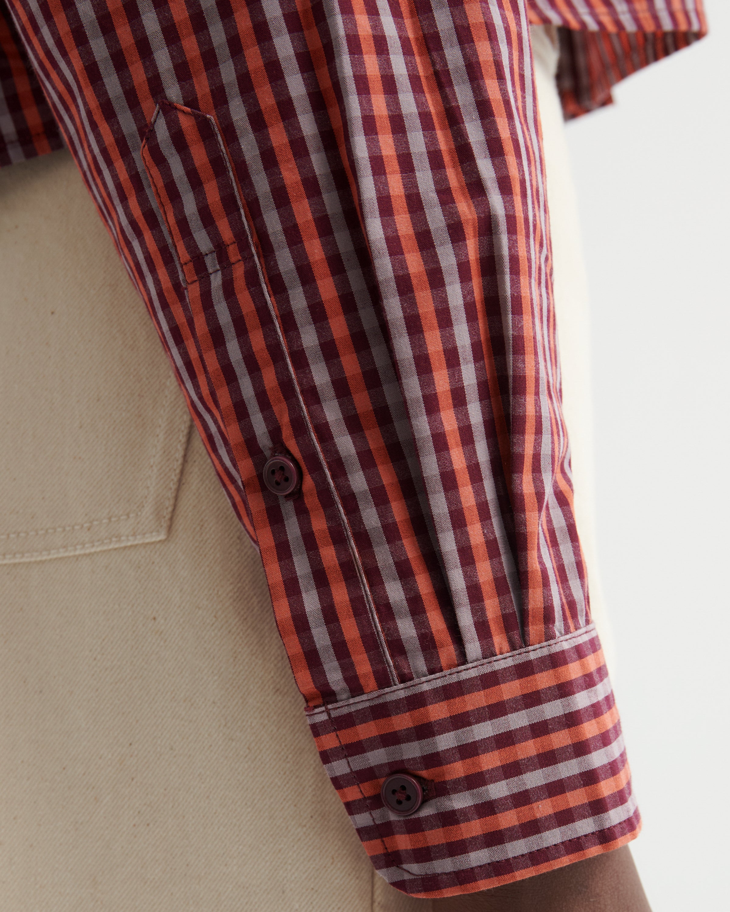 Kowtow - Lauren Shirt - Maroon Check