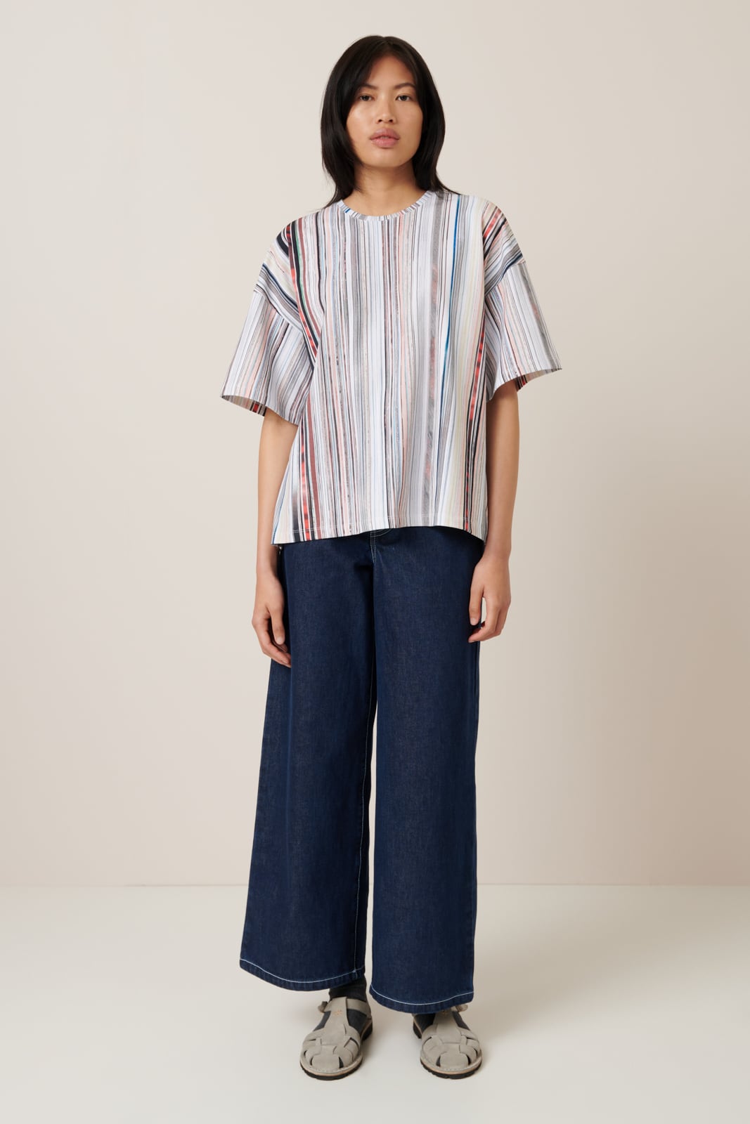 Kowtow - Library Tee - Library Stripe