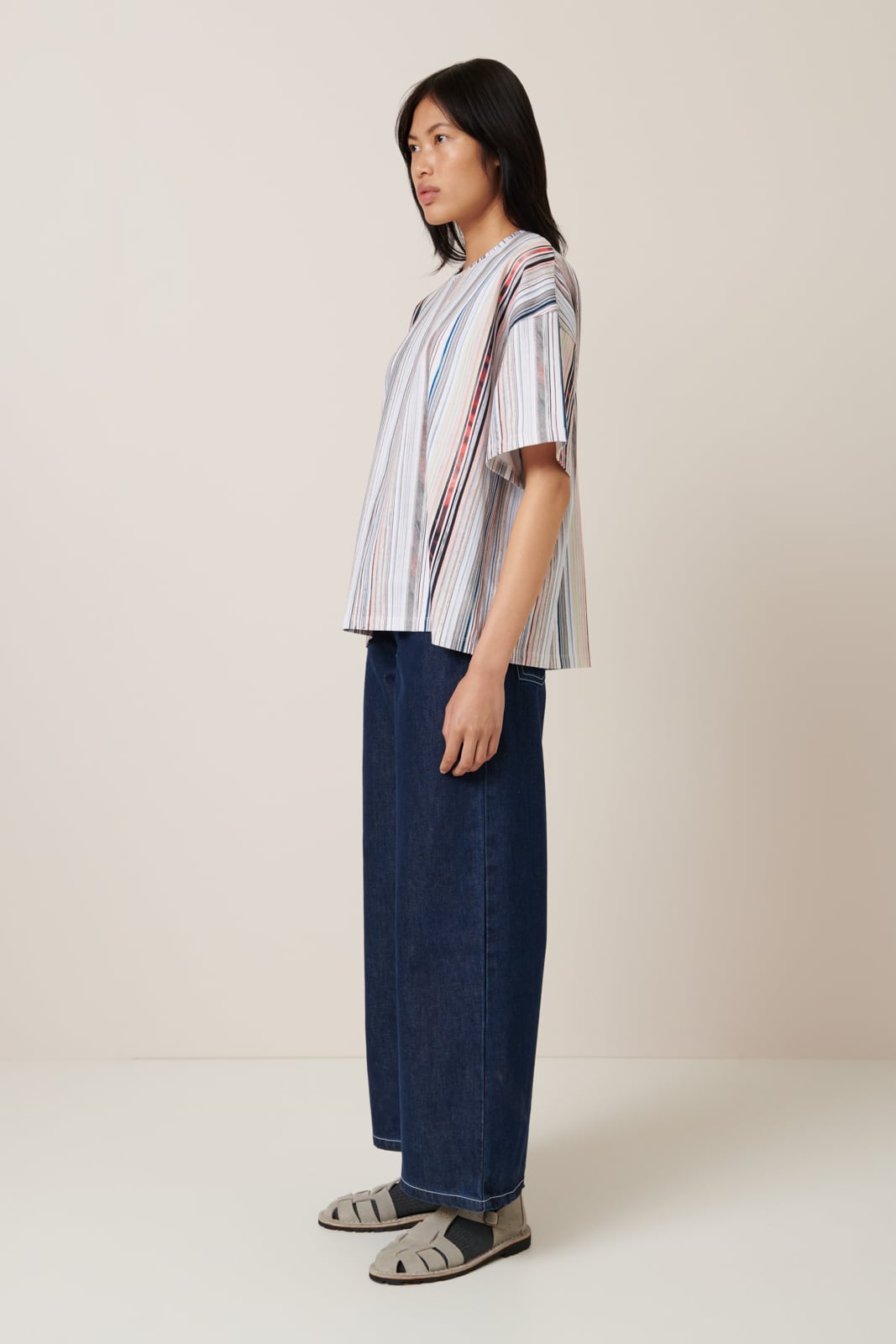 Kowtow - Library Tee - Library Stripe