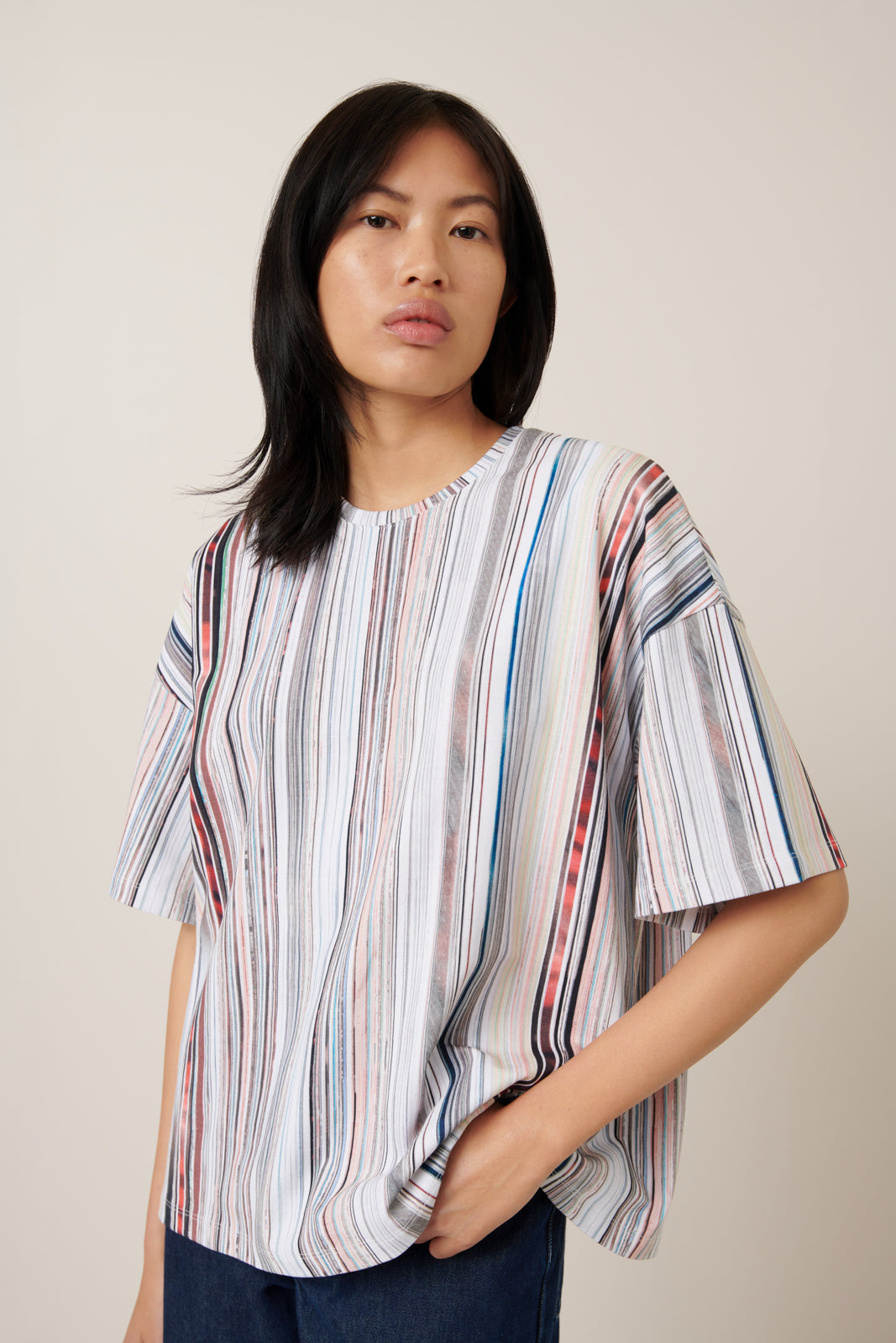 Kowtow - Library Tee - Library Stripe