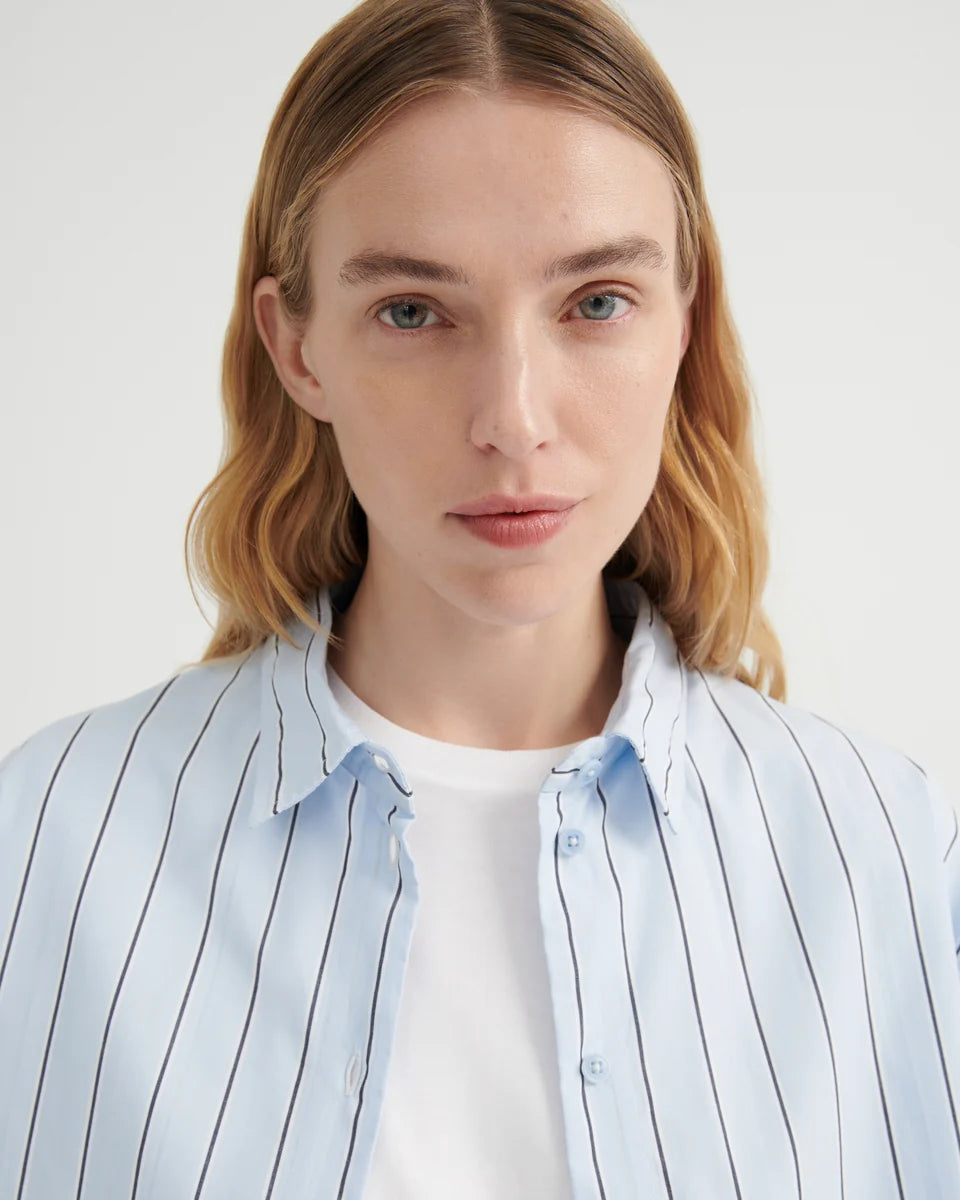 Kowtow - Maker Shirt - Cloud Stripe